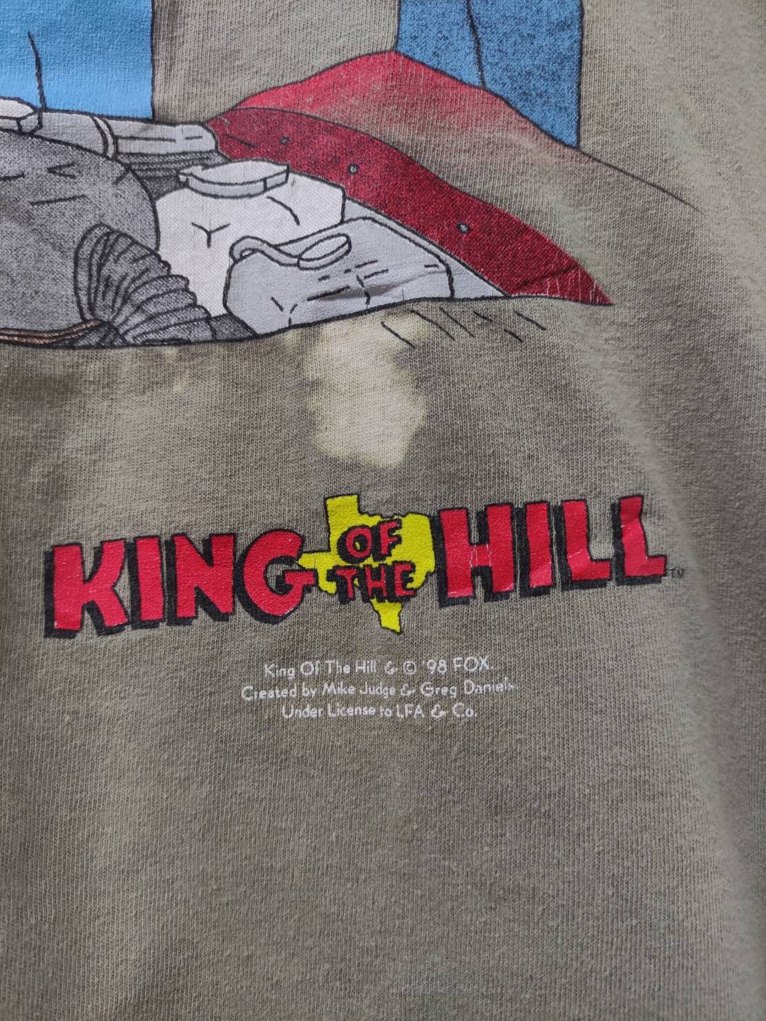 Vtg 90's King of the Hill Mike Judge & Greg Daniels T-Shirt