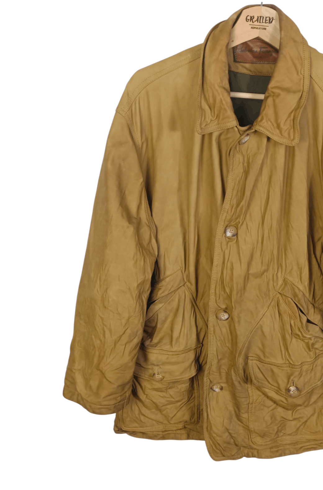 Salvatore Ferragamo 🔥Salvatore Faragamo Leather Men Jacket Size US L / EU 52-54 / 3 - 5 Thumbnail
