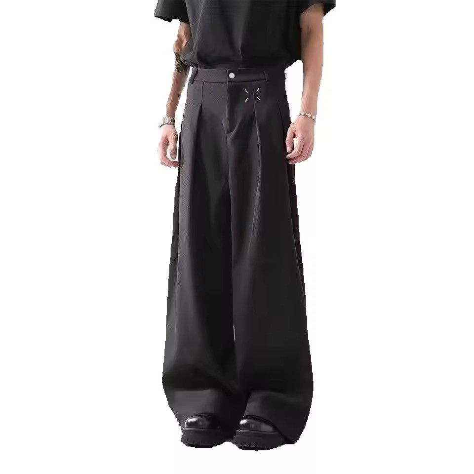 Vintage Extreme Wide Leg Pleated Trousers Baggy Pant Size US 37 - 1 Thumbnail
