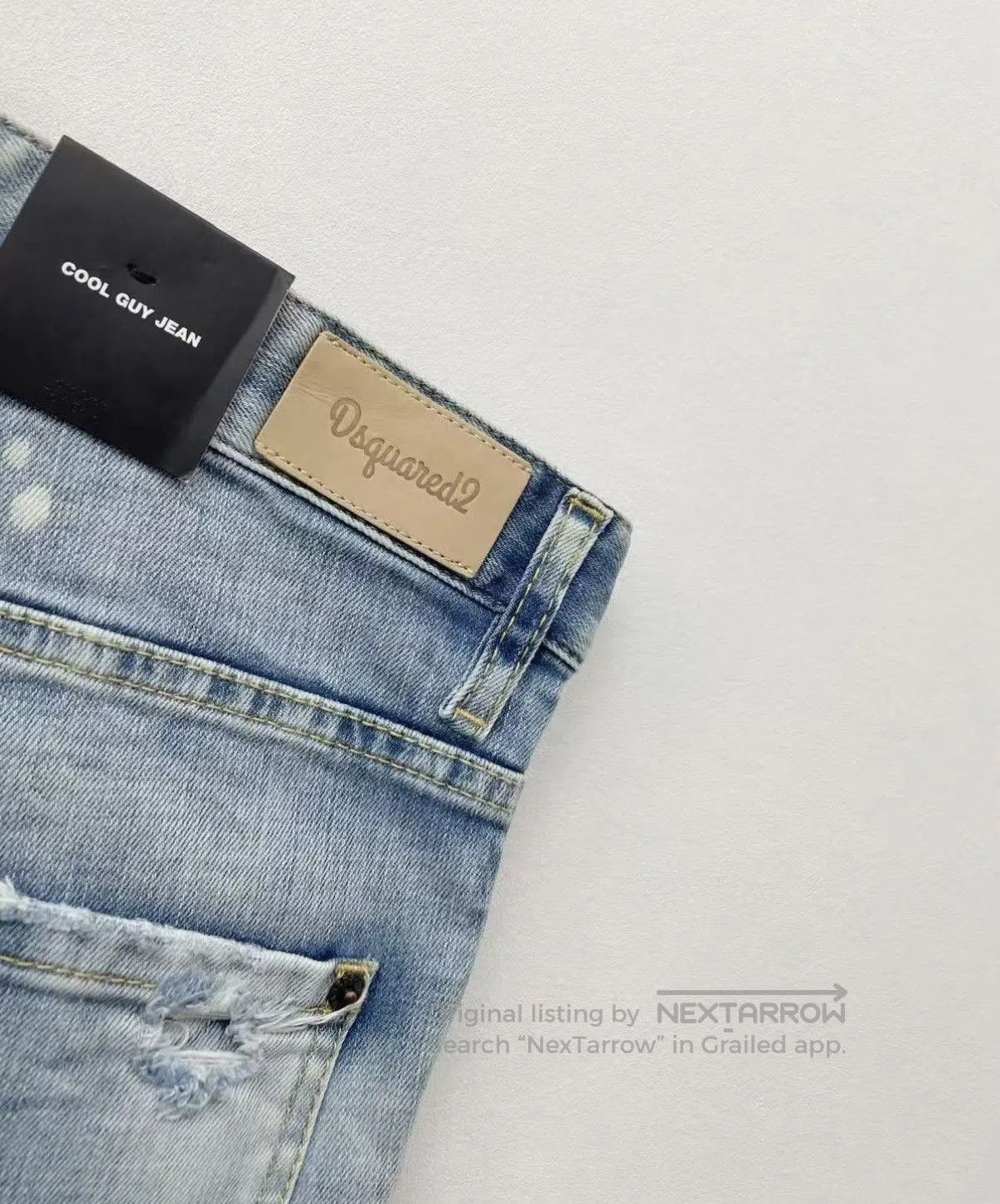 Dsquared2 Blue Distressed Denim Jeans Size 34. Size US 34 / EU 50 - 6 Thumbnail