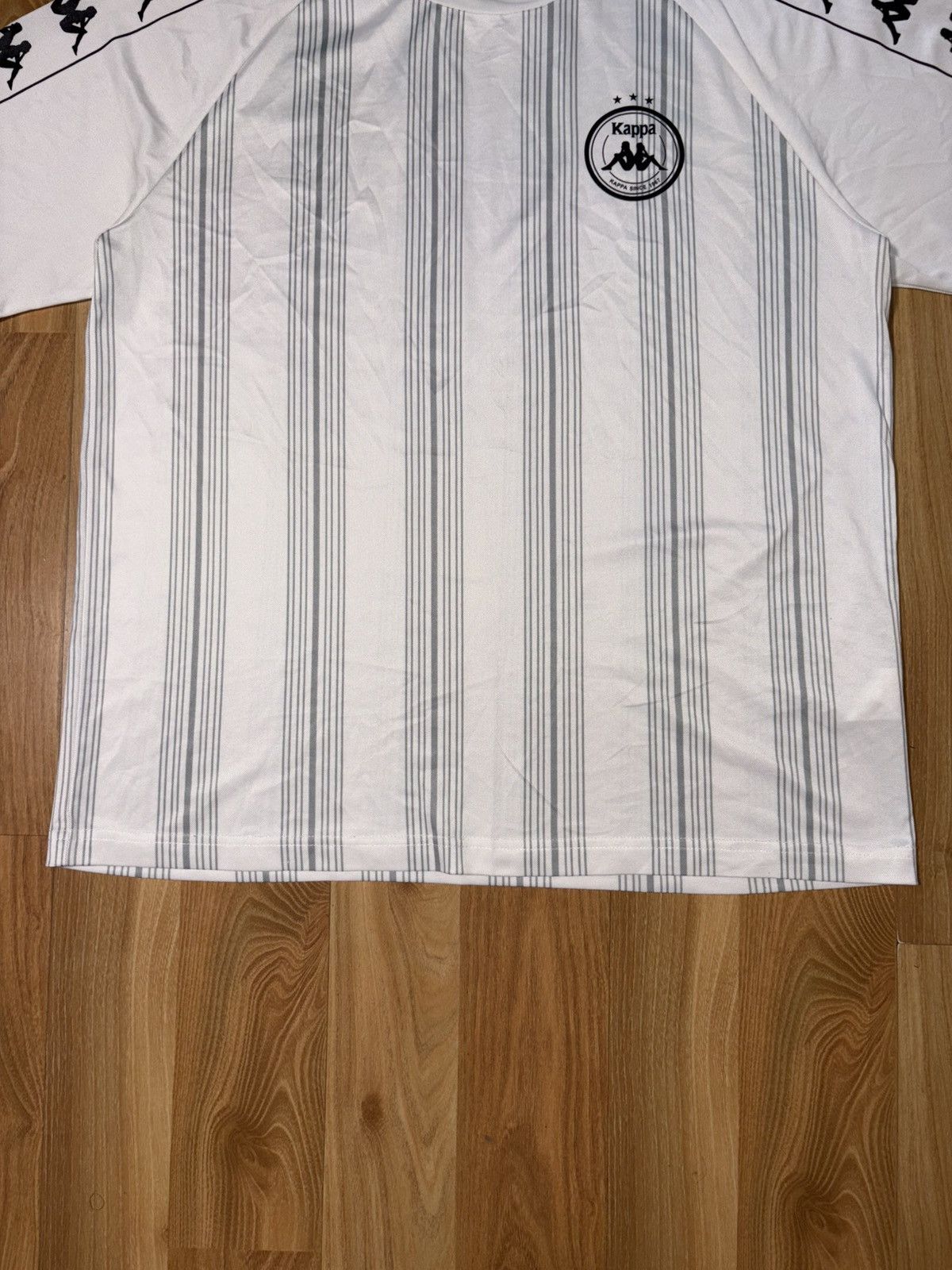 Kappa VTG Style Kappa Banda Pinstripe Jersey XL White/Black/Grey Size US XL / EU 56 / 4 - 5 Thumbnail
