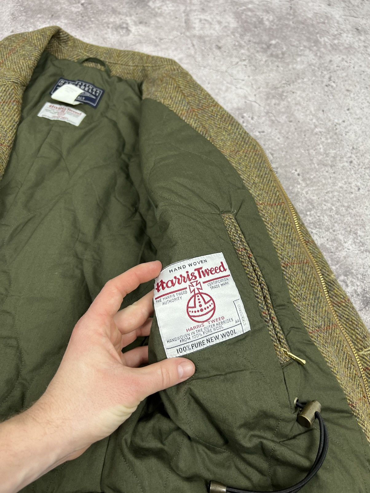 Manifattura Ceccarelli MANIFATTURA CECCARELLI HARRIS TWEED WOOL JACKET COAT Size US M / EU 48-50 / 2 - 13 Thumbnail