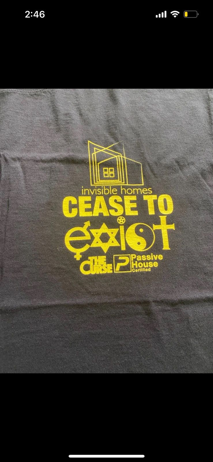 A24 × Online Ceramics The Curse A24 Online Ceramics Cease to Exist Tee shirt Large Size US L / EU 52-54 / 3 - 4 Thumbnail