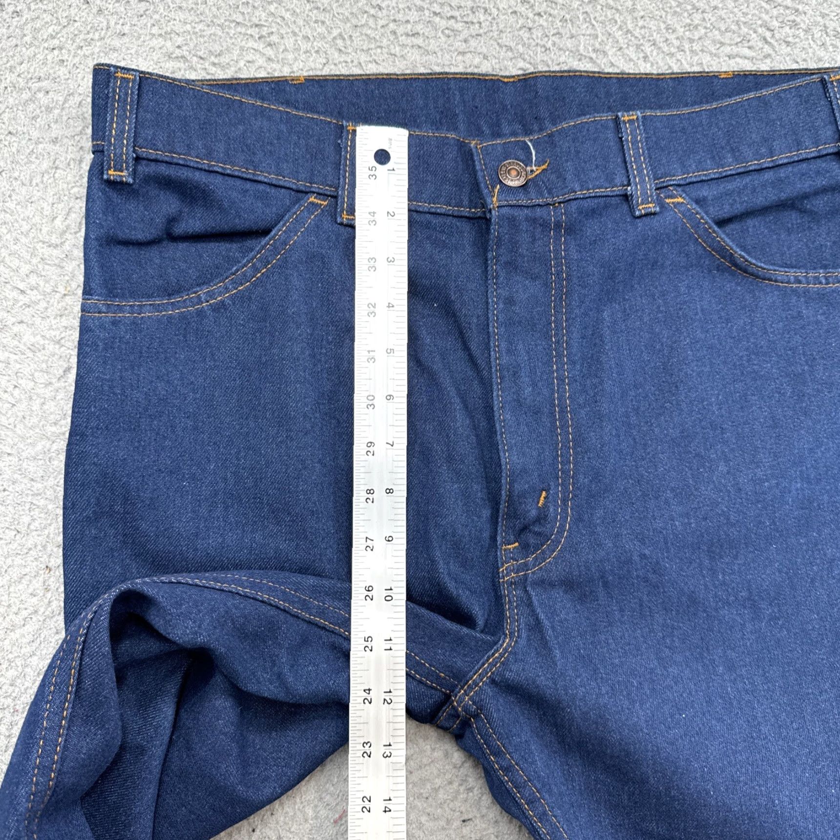 Levi's VINTAGE Levi's For Mens Jeans Orange Tab 36x30 Dark Wash Regular Stretch 5-Pocket Denim Blue 80s 70s Mens Size US 34 / EU 50 - 5 Thumbnail