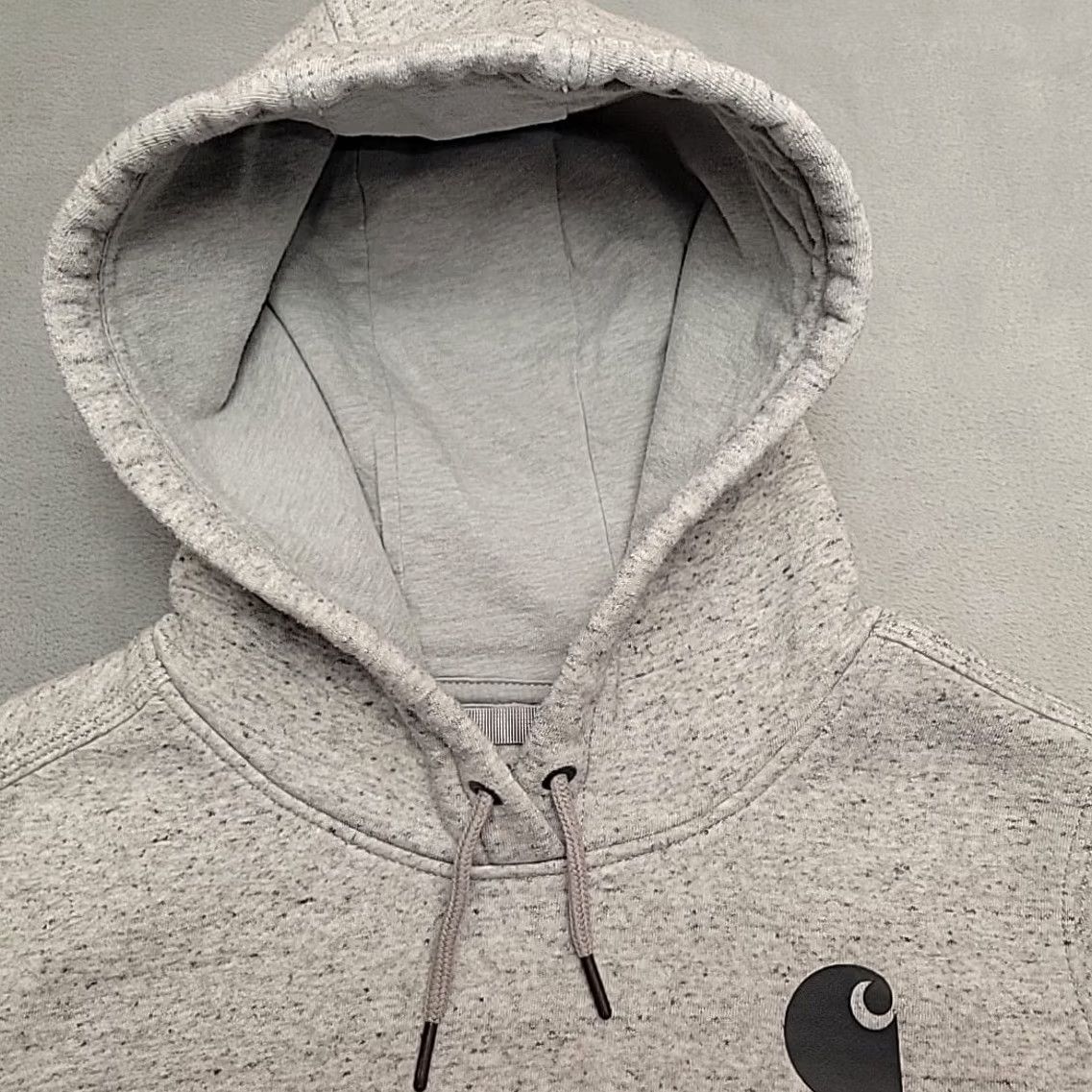 Carhartt Carhartt Hoodie Womens L Gray Relaxed Fit Hooded Logo Sweatshirt Workwear Size L / US 10 / IT 46 - 3 Thumbnail