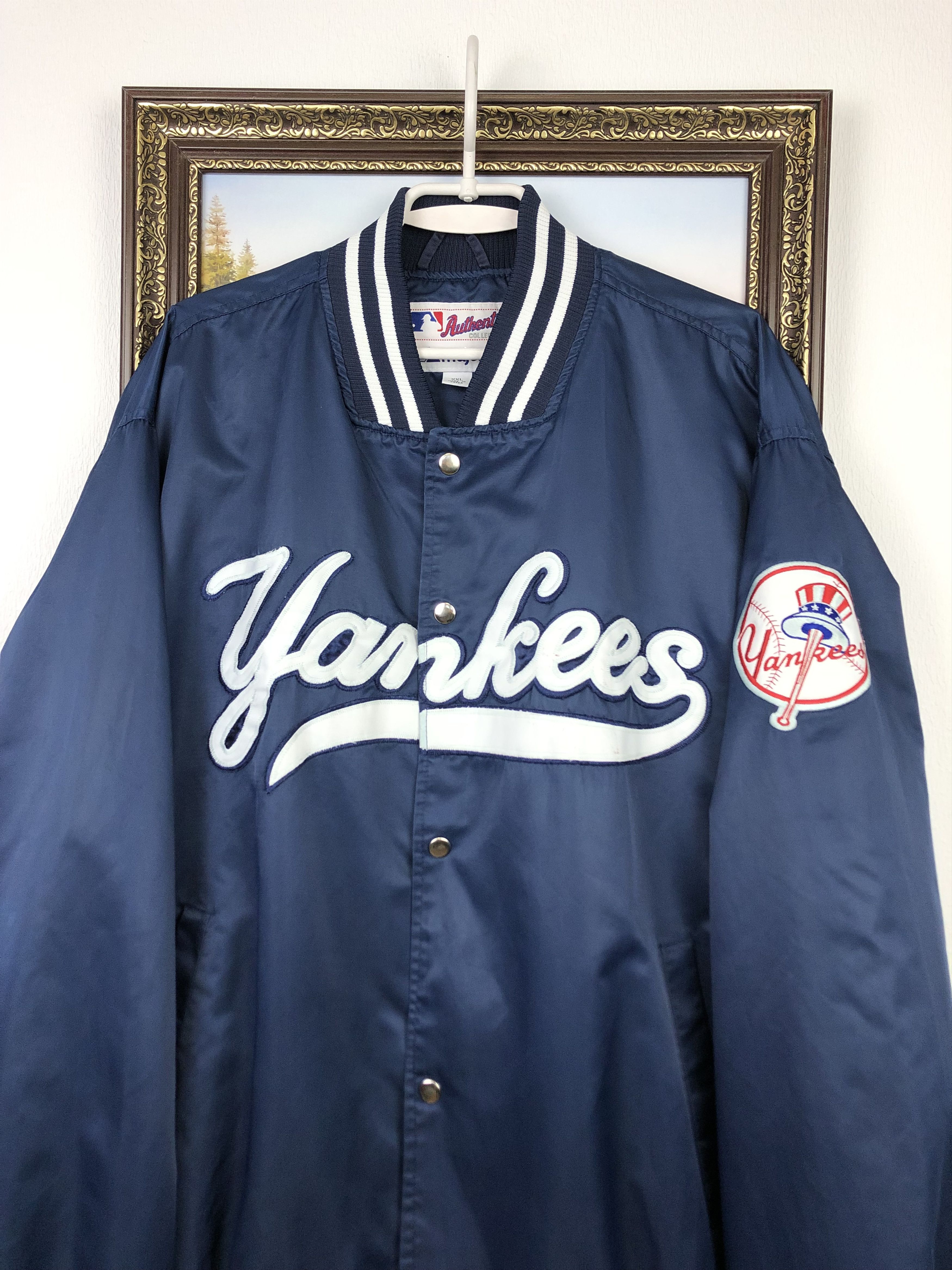 Majestic Vintage Majestic Varsity Jacket MLB New York Yankees Satin Size US XXL / EU 58 / 5 - 2 Thumbnail