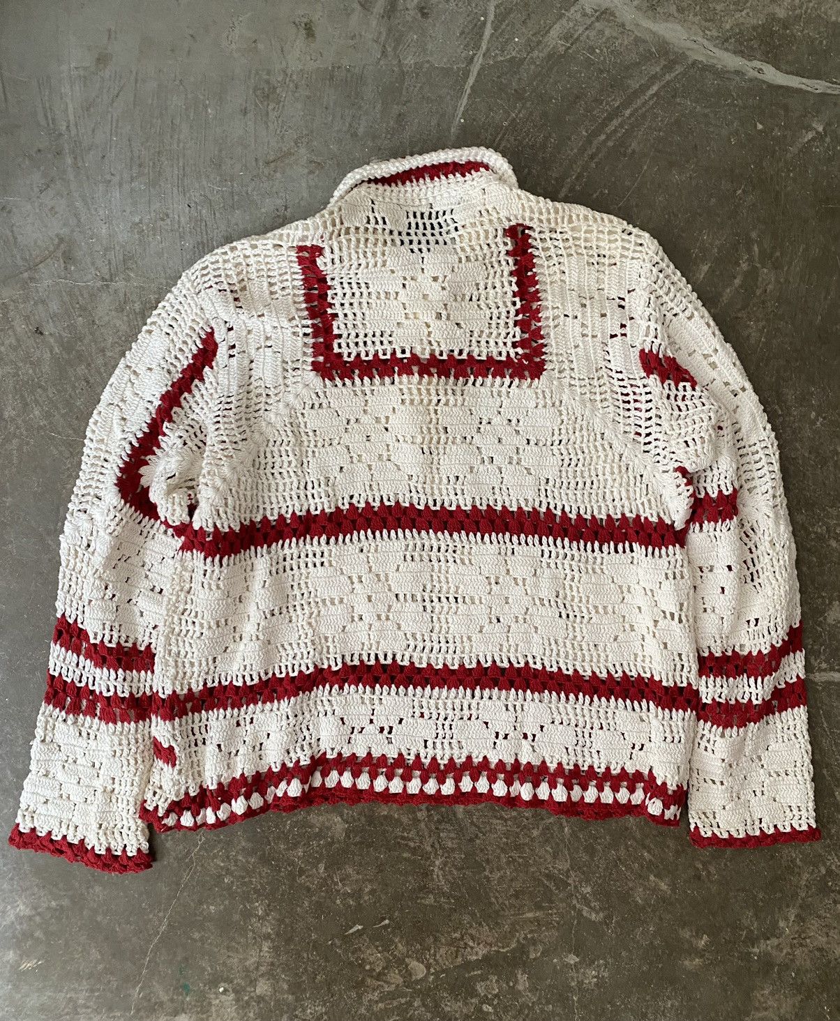 Bode Bode Mockneck Crochet Pullover Kapital Our Legacy Sacai Size US L / EU 52-54 / 3 - 6 Thumbnail