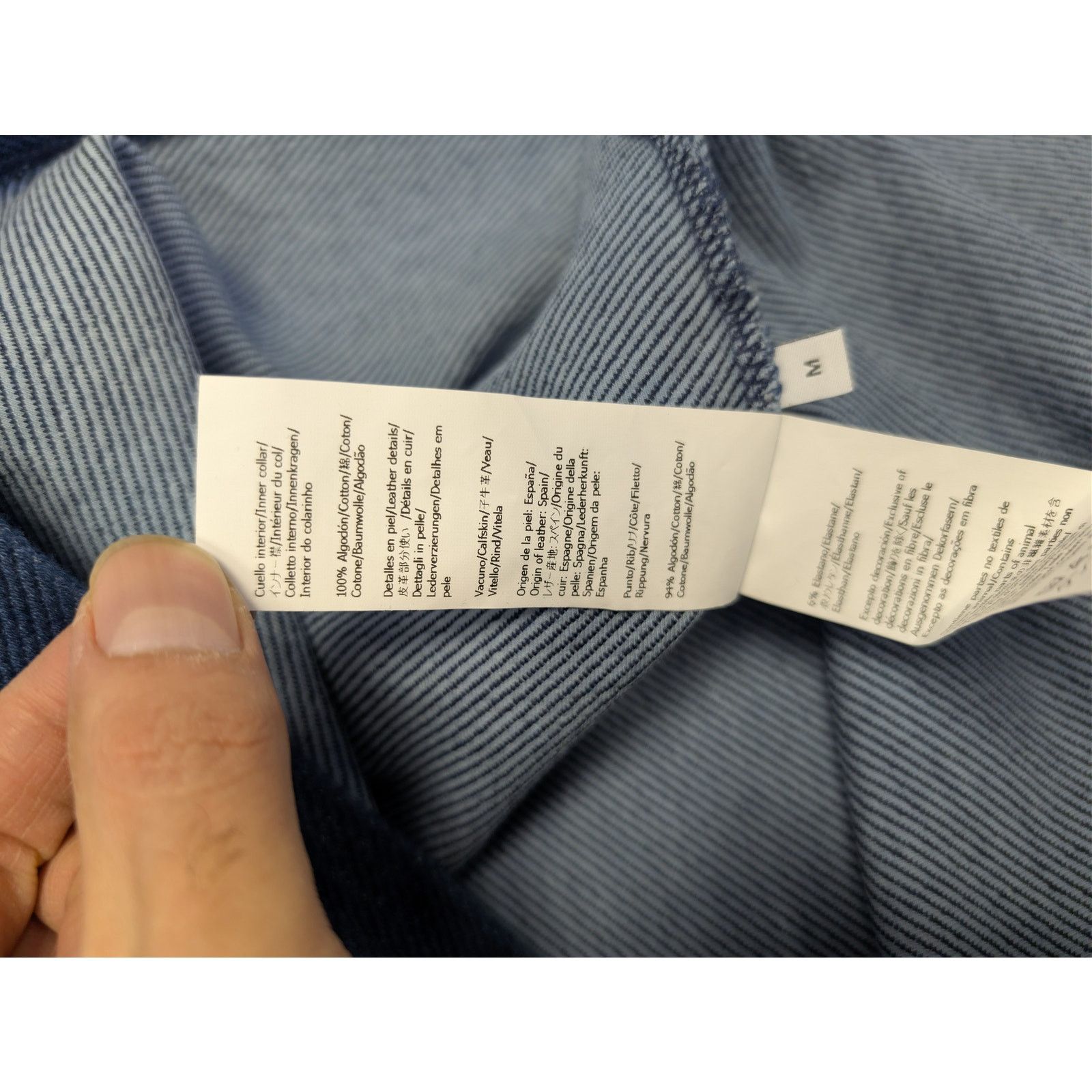 Loewe o1rshd1 Polo Sweatshirt in Azul Size US M / EU 48-50 / 2 - 18 Thumbnail