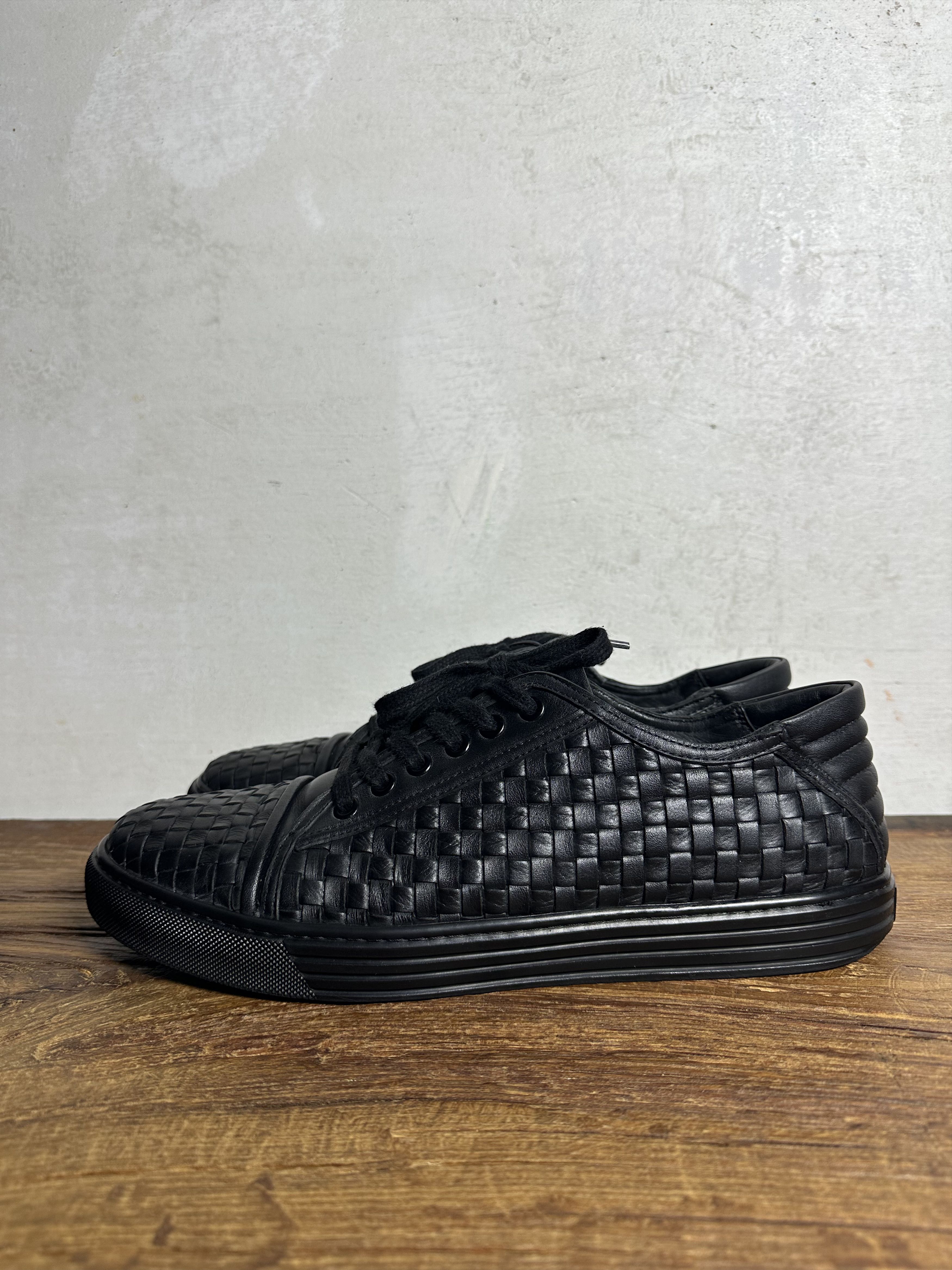 Handmade Custom Made Hypnoz Intrecciato Leather Sneakers Size US 11 / EU 44 - 1 Thumbnail