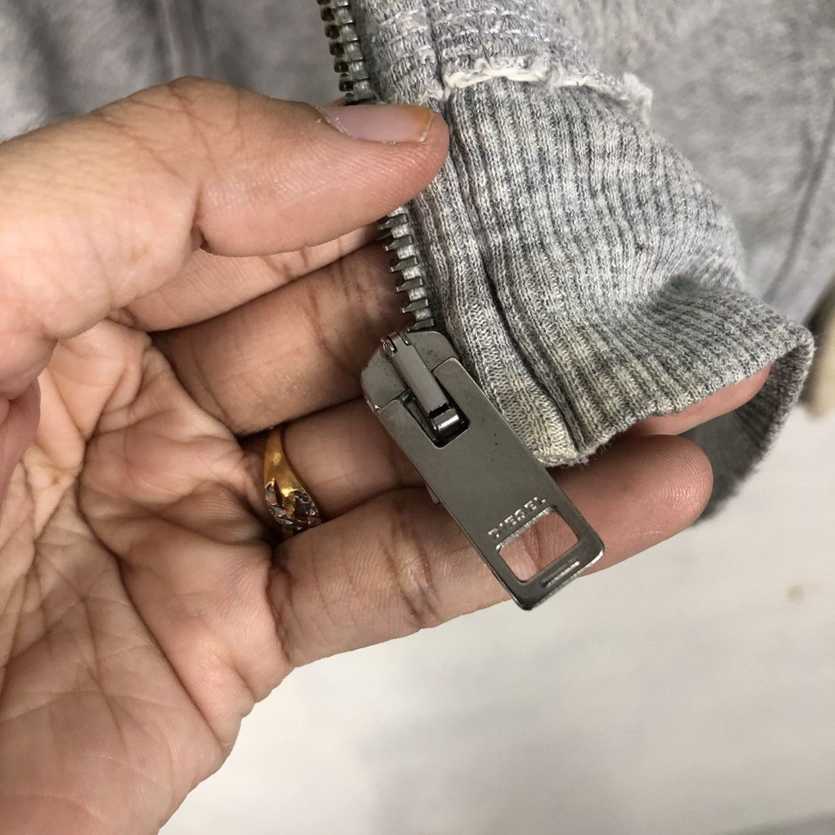 Diesel 📌Distressed Design Zipper Jacket Punk Diesel Size US M / EU 48-50 / 2 - 19 Thumbnail