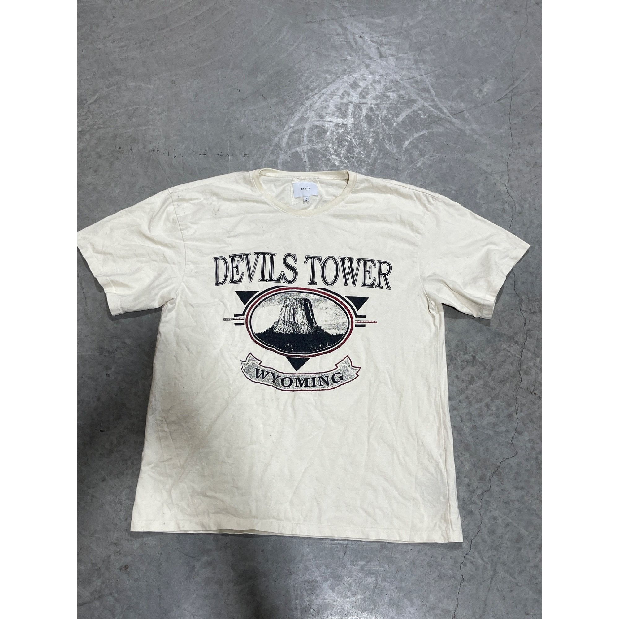 Rhude NEW RHUDE DEVIL TOWER TEE SZ SMALL Size US S / EU 44-46 / 1 - 1 Thumbnail