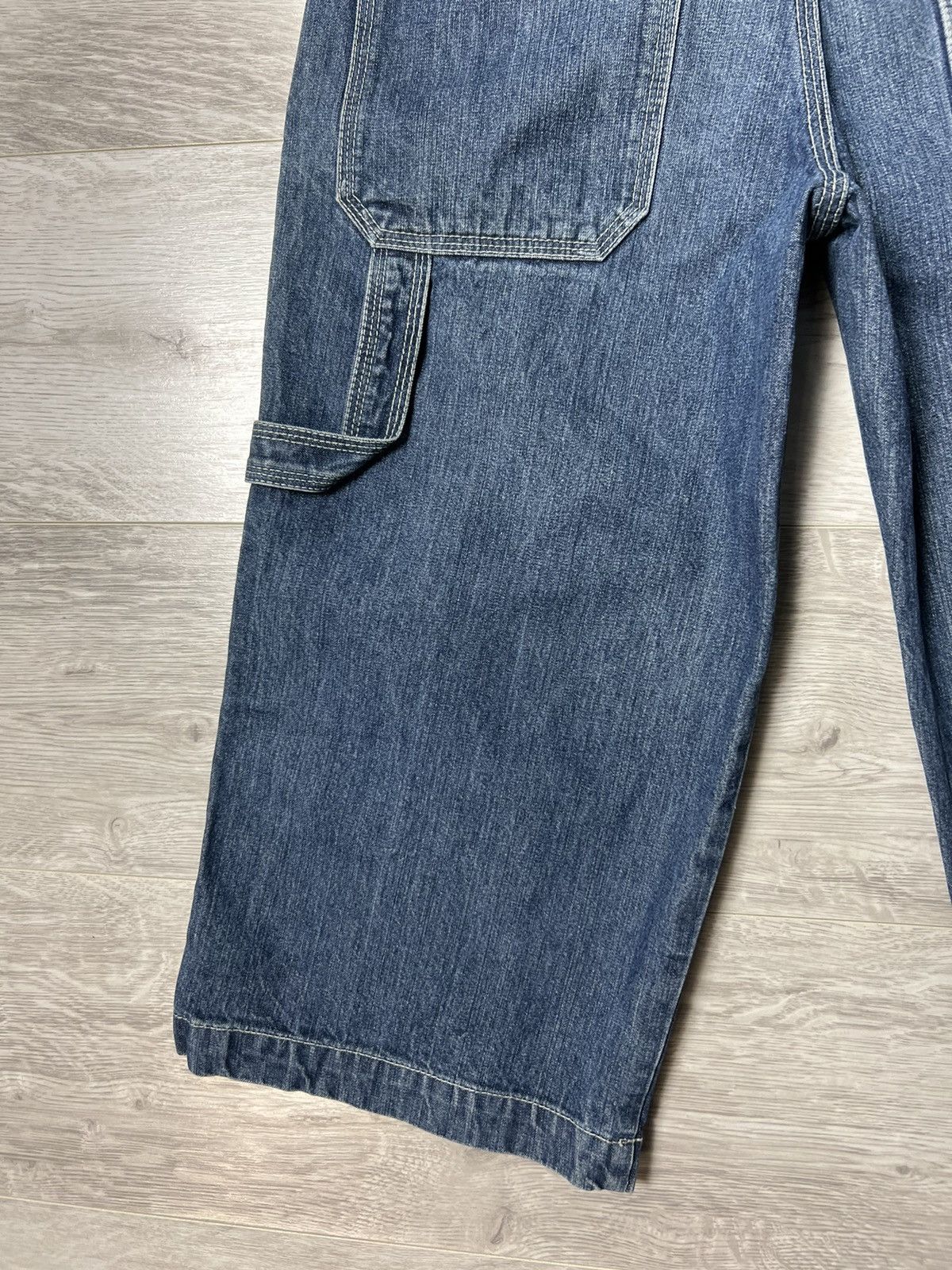 Japanese Brand × Rap Tees × Vintage Vintage Download Long Denim Shorts With Logo Carpenter Jeans Size US 28 / EU 44 - 4 Thumbnail