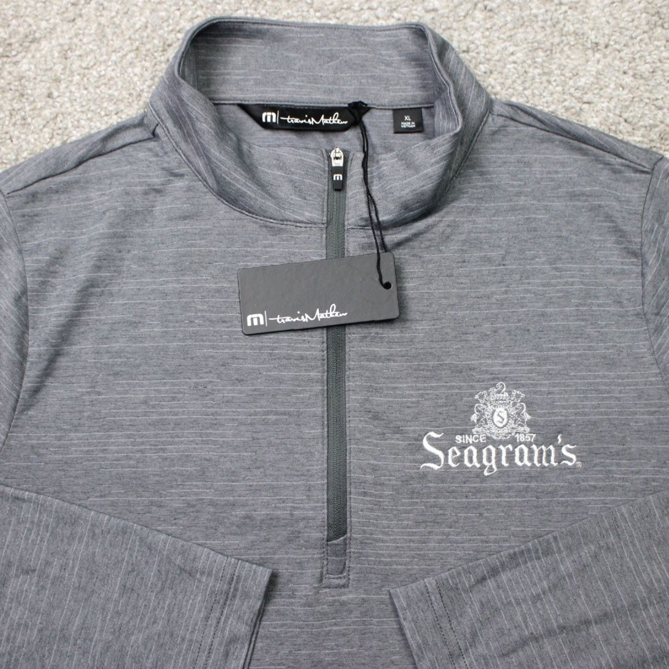 TravisMathew Travis Mathew Sweatshirt Womens XL Gray 1/4 Zip Long Sleeve NWT Golf Activewear Mock Neck Pullover Casual Size XL / US 12-14 / IT 48-50 - 2 Thumbnail