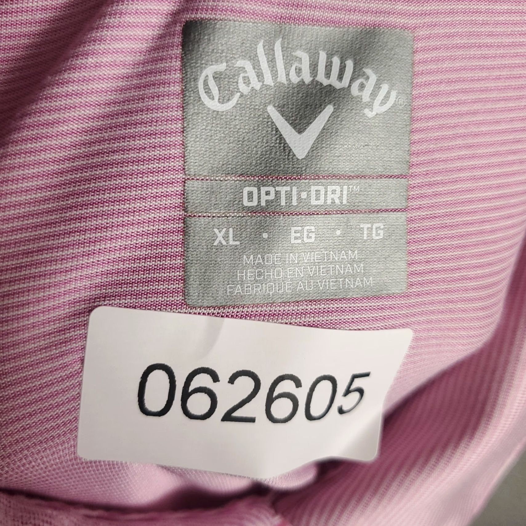 Callaway Callaway Polo Shirt Mens XL Purple Striped Opti Dri Fit Golf Short Sleeve Shirt Polo Size US XL / EU 56 / 4 - 8 Thumbnail