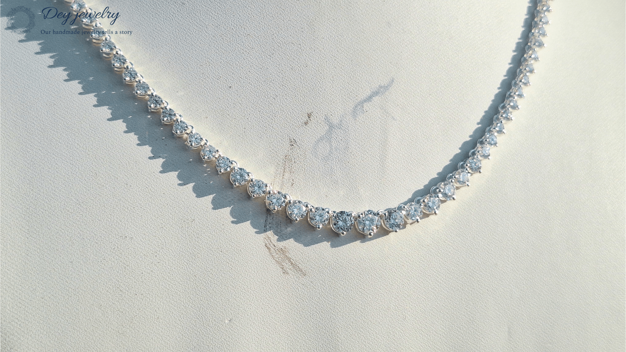 Other Graduate moissanite Diamond Tennis Necklace Size ONE SIZE - 2 Thumbnail