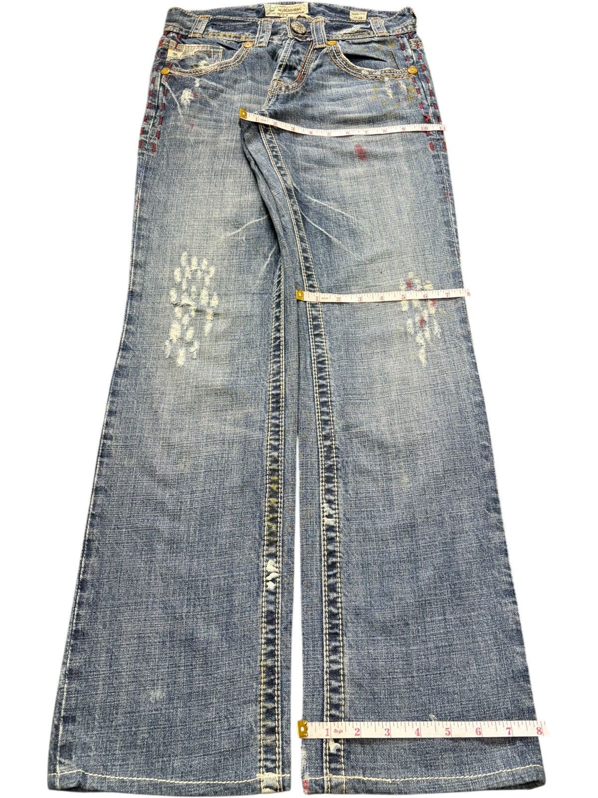 Ksubi Vintage Japanese Brand Paint Splattered Distressed Jeans Size US 29 - 8 Thumbnail