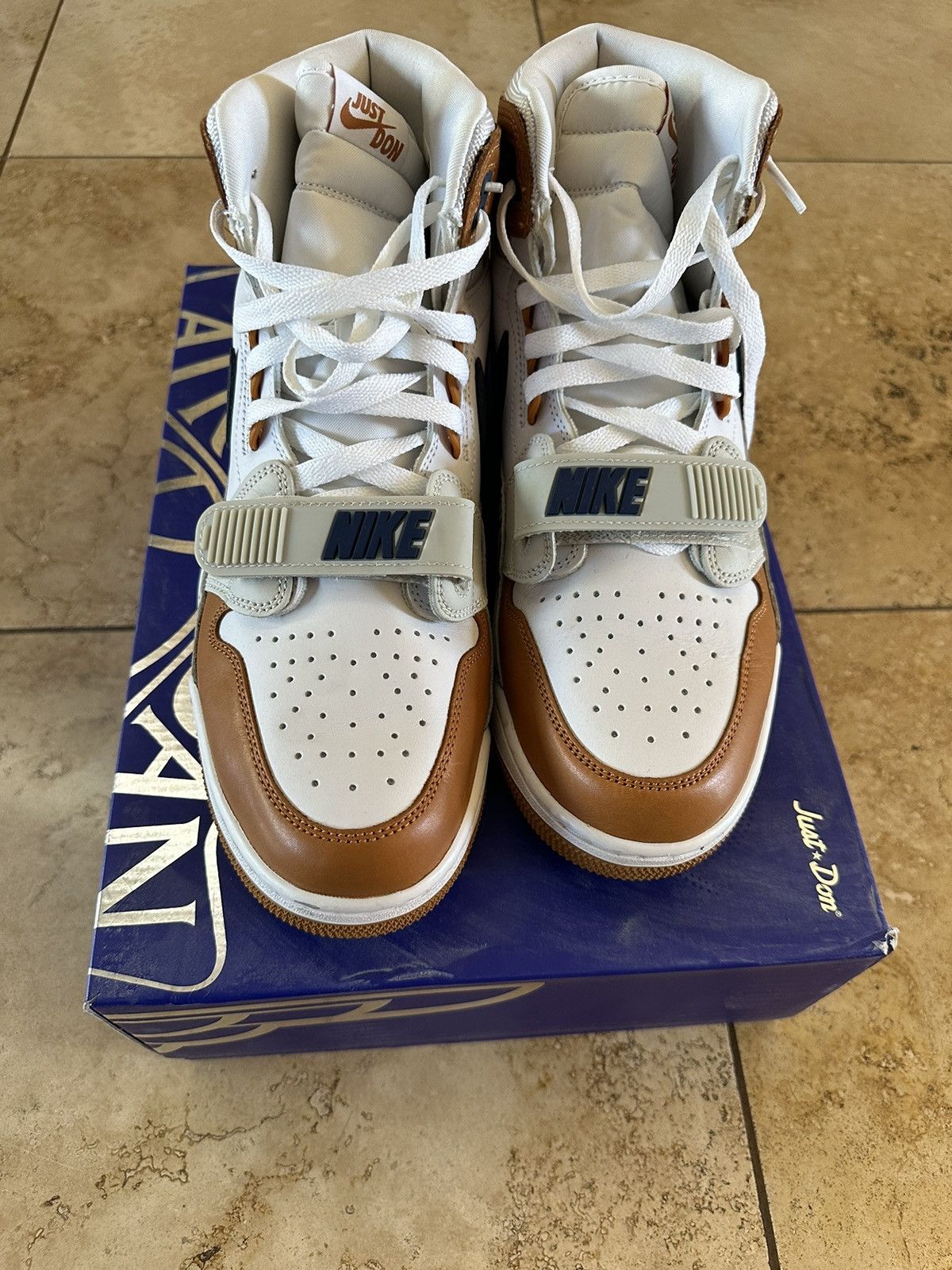 image of Jordan Just Don Just Don Air Jordan Legacy 312 Shoes in White, Men's (Size 11)
