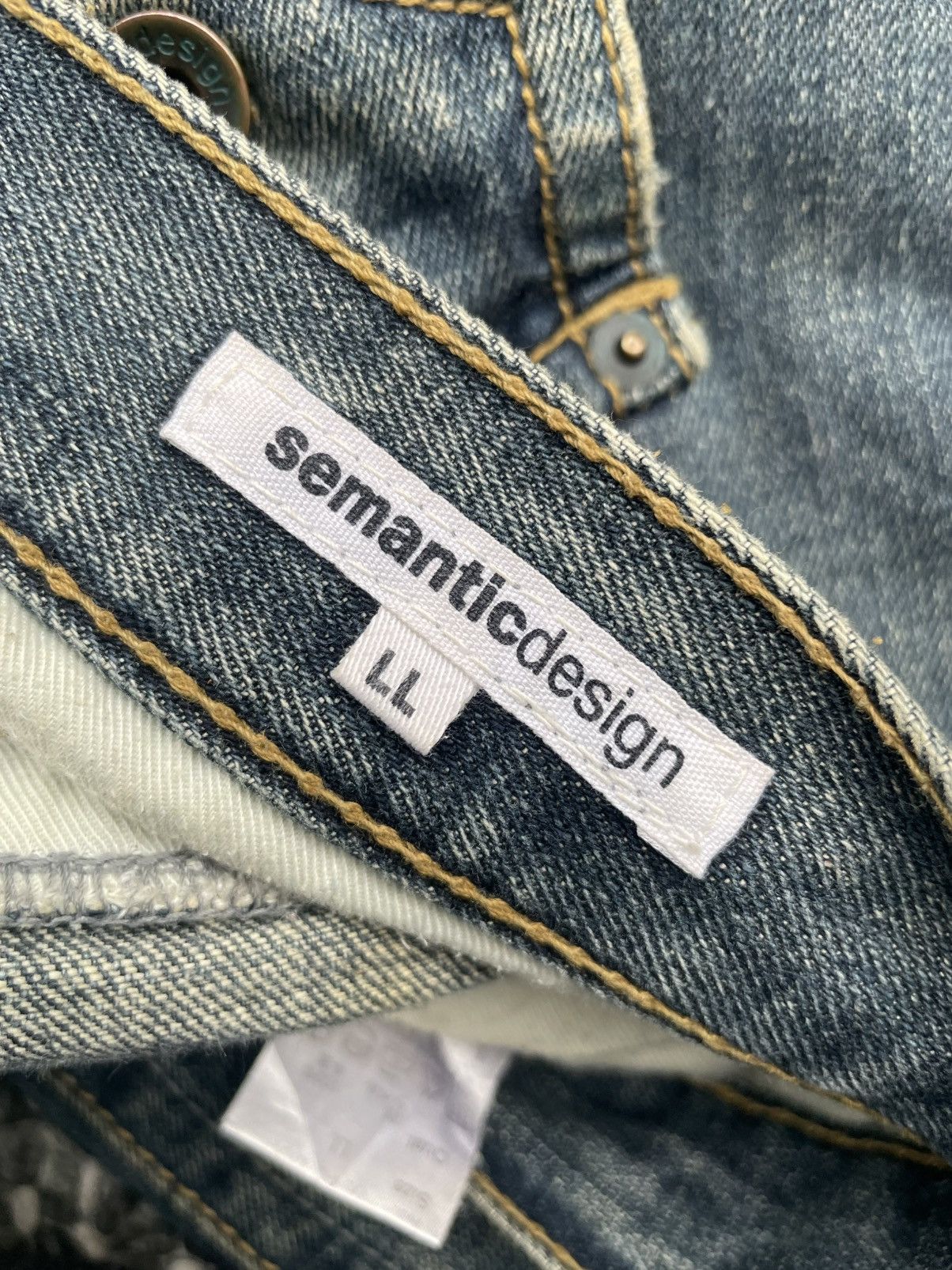 Japanese Brand Semantic Design Flare Distresed Denim Size US 36 / EU 52 - 20 Thumbnail
