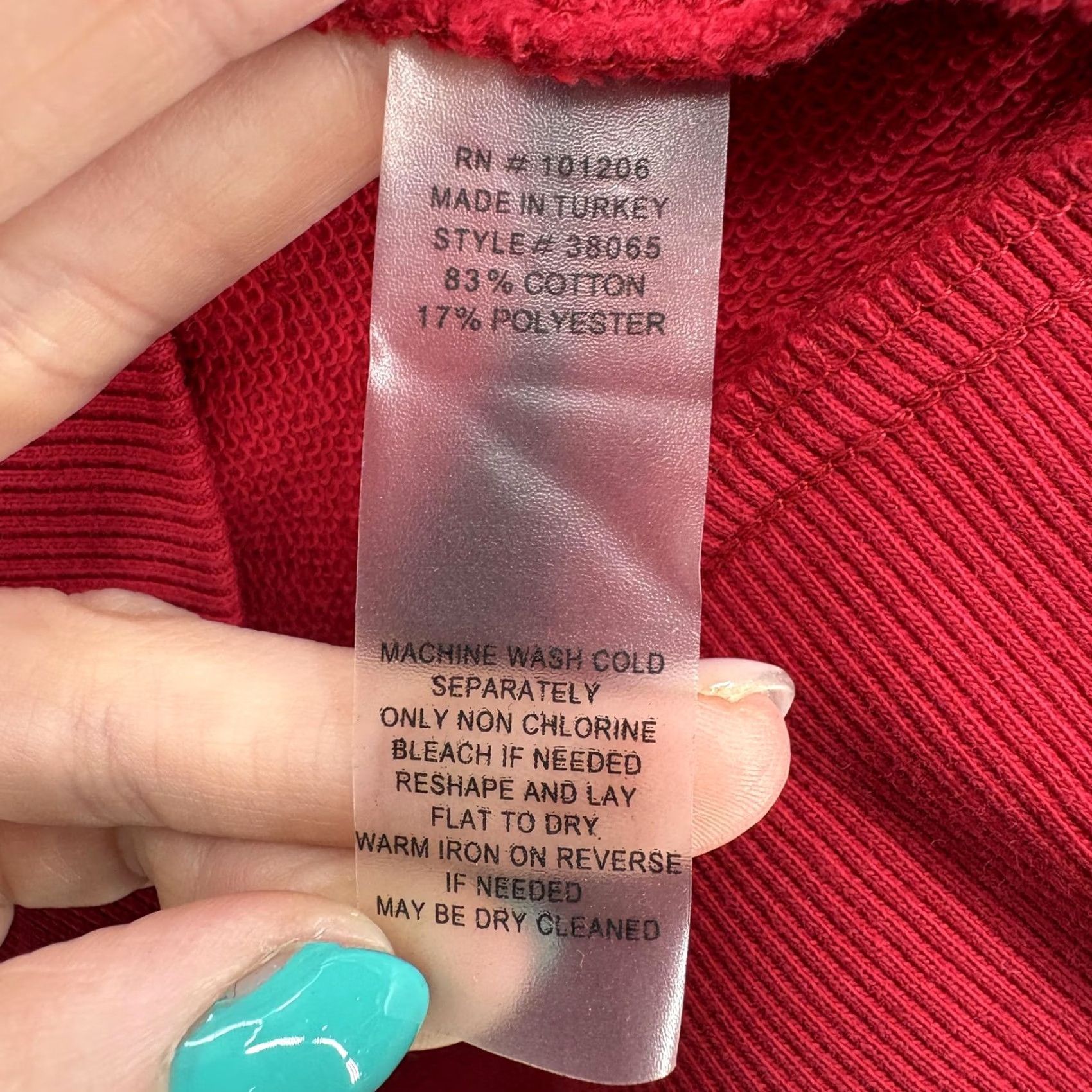 Soft Surroundings Soft Surroundings Sweatshirt Tunic Womens PL Red Cotton Knit Long Sleeve Casual Fall Womens Size L / US 10 / IT 46 - 6 Thumbnail