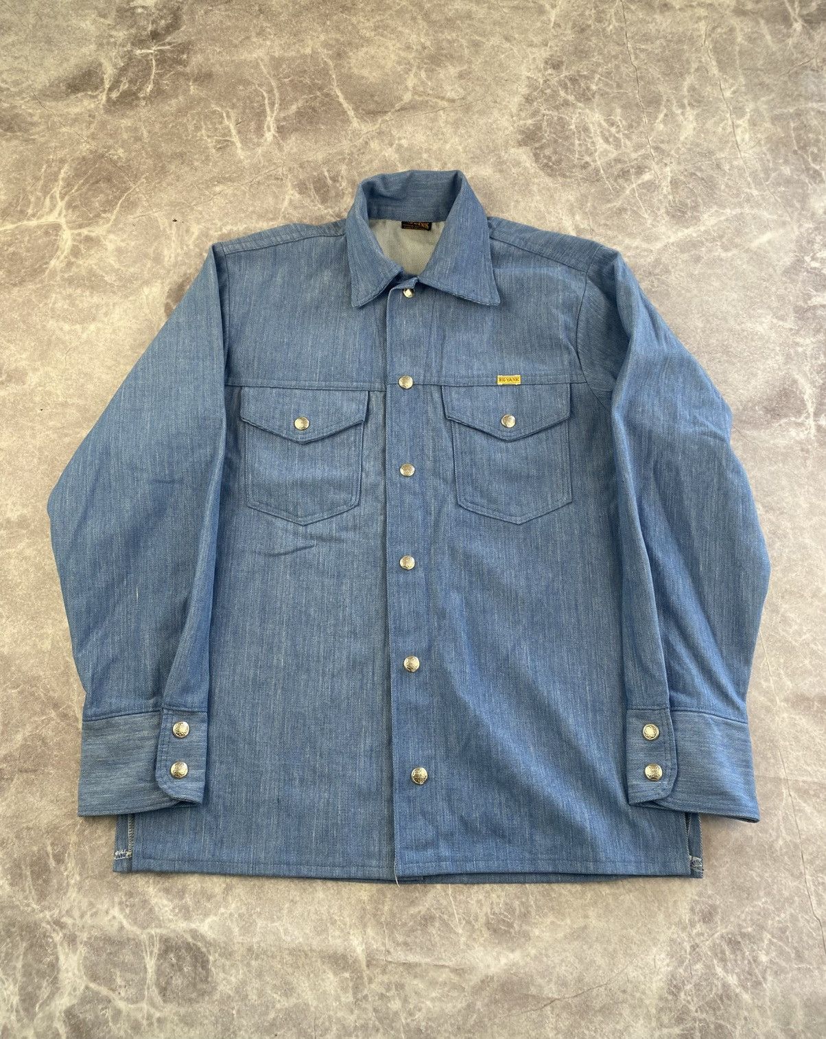 Other Big Yank Selvedge Denim Shirt with metal button Size US L / EU 52-54 / 3 - 1 Thumbnail