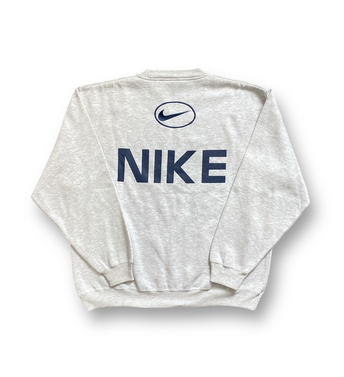 Nike × Vintage Vintage Nike Spell Out 90s Sweatshirt Crewneck Sweater Size US L / EU 52-54 / 3 - 1 Thumbnail