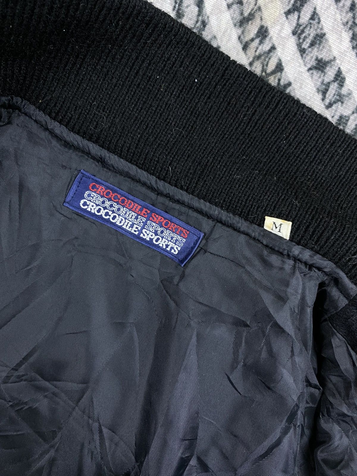 Vintage 🔥80s Vintage Crocodile Sports Varsity Wool Jacket Size US M / EU 48-50 / 2 - 9 Thumbnail