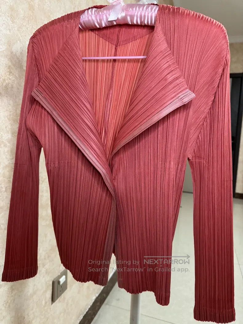 Issey Miyake Issey Miyake Pink Jacket Size L / US 10 / IT 46 - 4 Thumbnail
