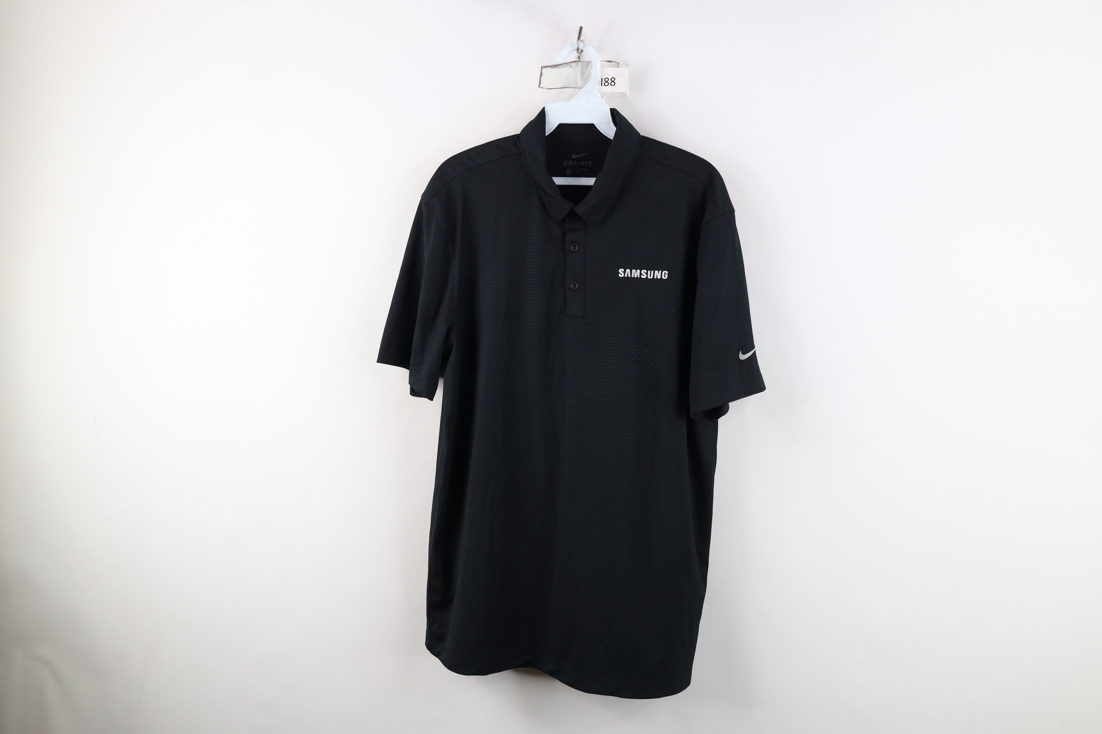 Nike Nike Samsung Electronics Collared Golf Polo Shirt Black Size US M / EU 48-50 / 2 - 1 Thumbnail