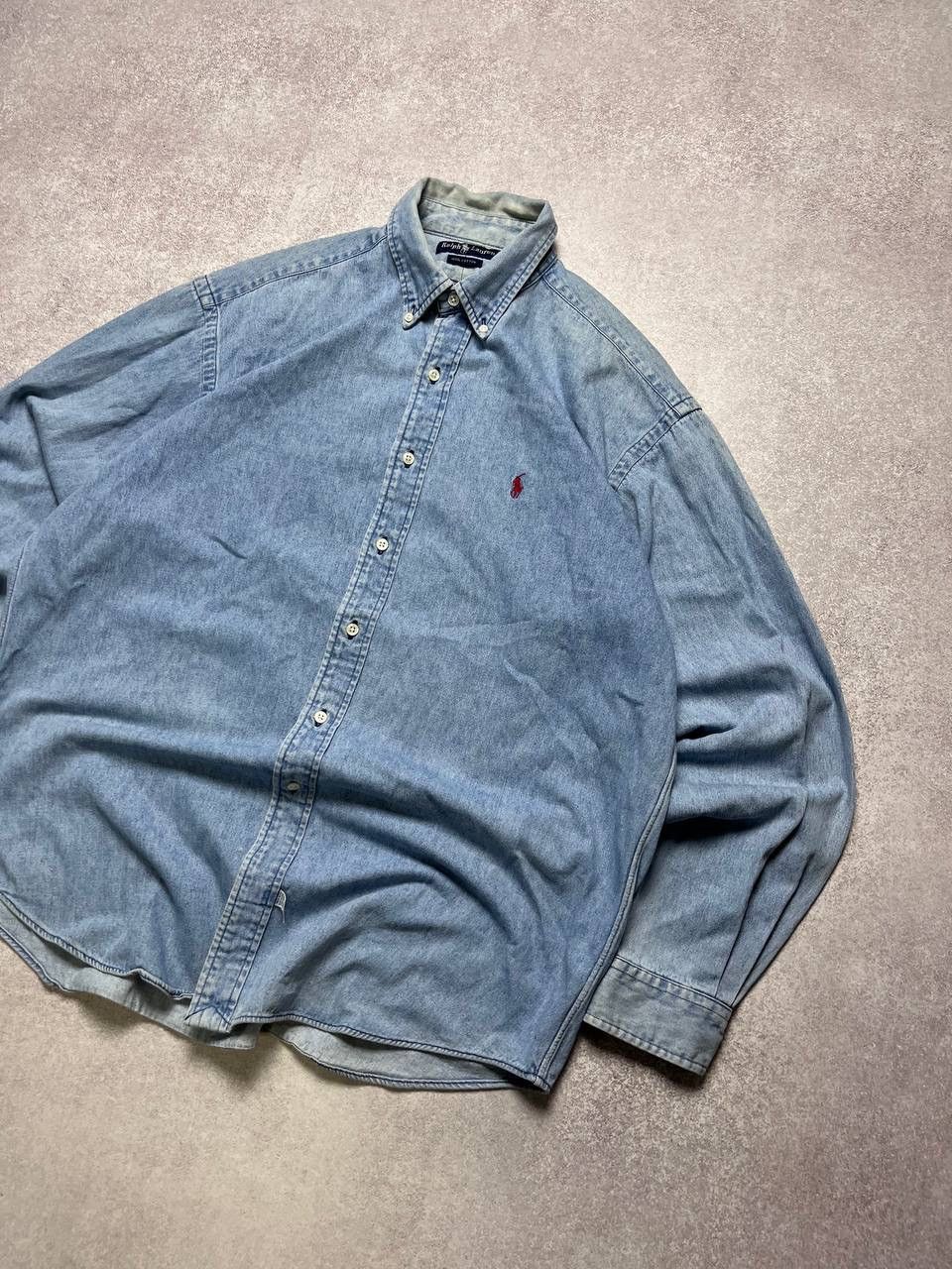 Polo Ralph Lauren Vintage Polo Ralph Lauren Denim Shirt L Size US L / EU 52-54 / 3 - 2 Thumbnail