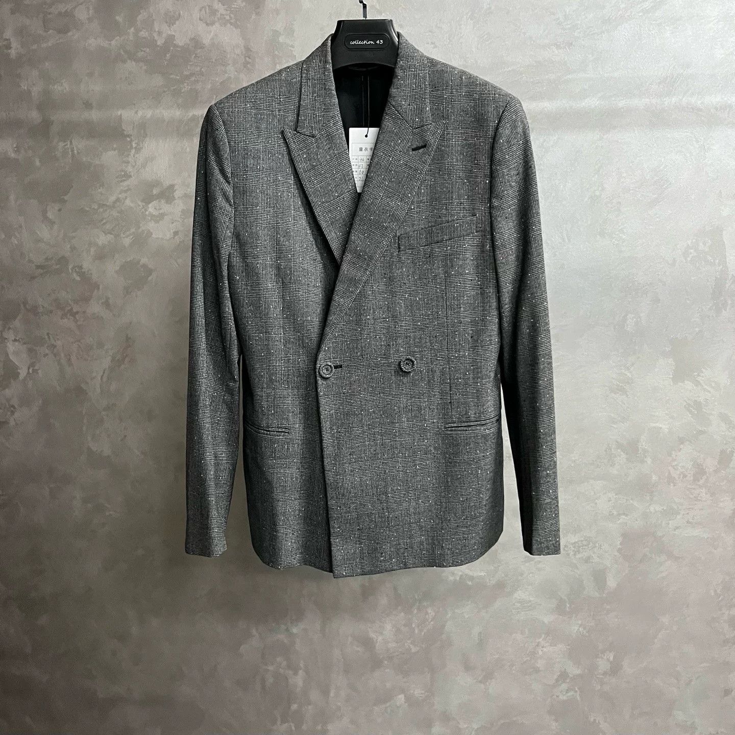 Dior Dior Latest Gray Check Double-Breasted Jacket Size US S / EU 44-46 / 1 - 1 Thumbnail