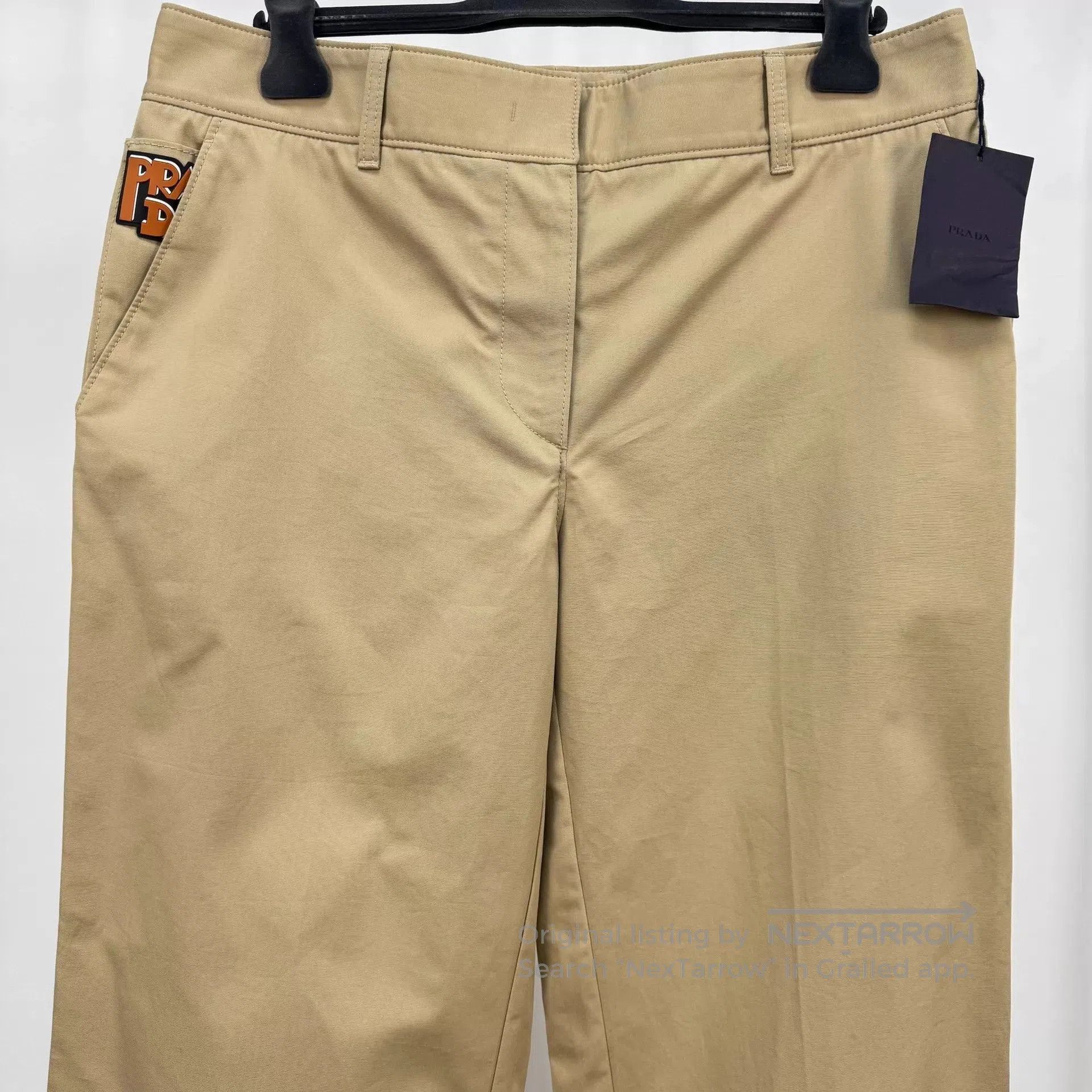 Prada Beige Cropped Pants Size 30. Size US 30 / EU 46 - 3 Thumbnail