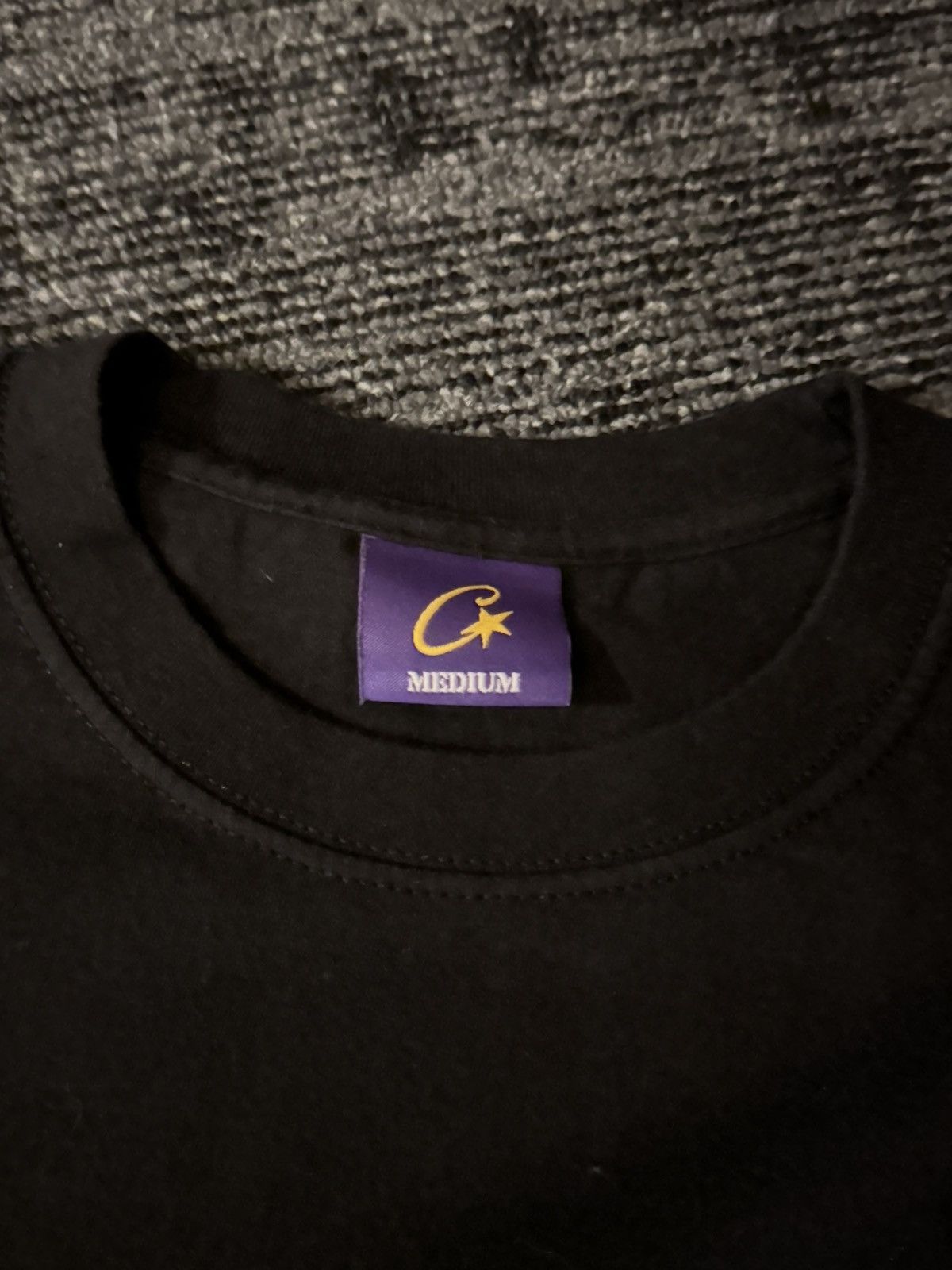 Corteiz Black tee Corteiz x Meeks Size US M / EU 48-50 / 2 - 2 Thumbnail