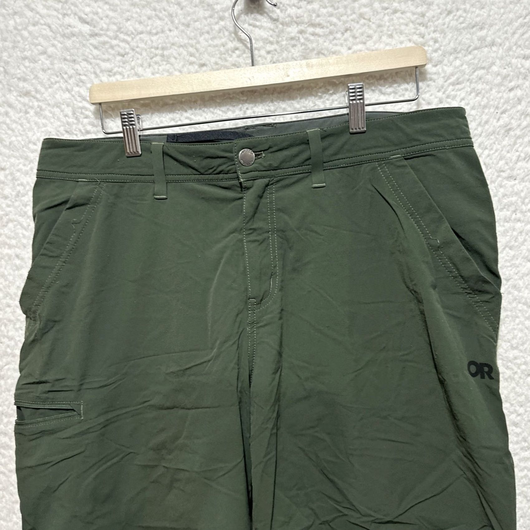 Outdoor Research Outdoor Research Cargo Shorts Men Size 36 Green Logo Stretch Cargo Pocket Casual Travel Hiking Outdoors Size US 36 / EU 52 - 4 Thumbnail
