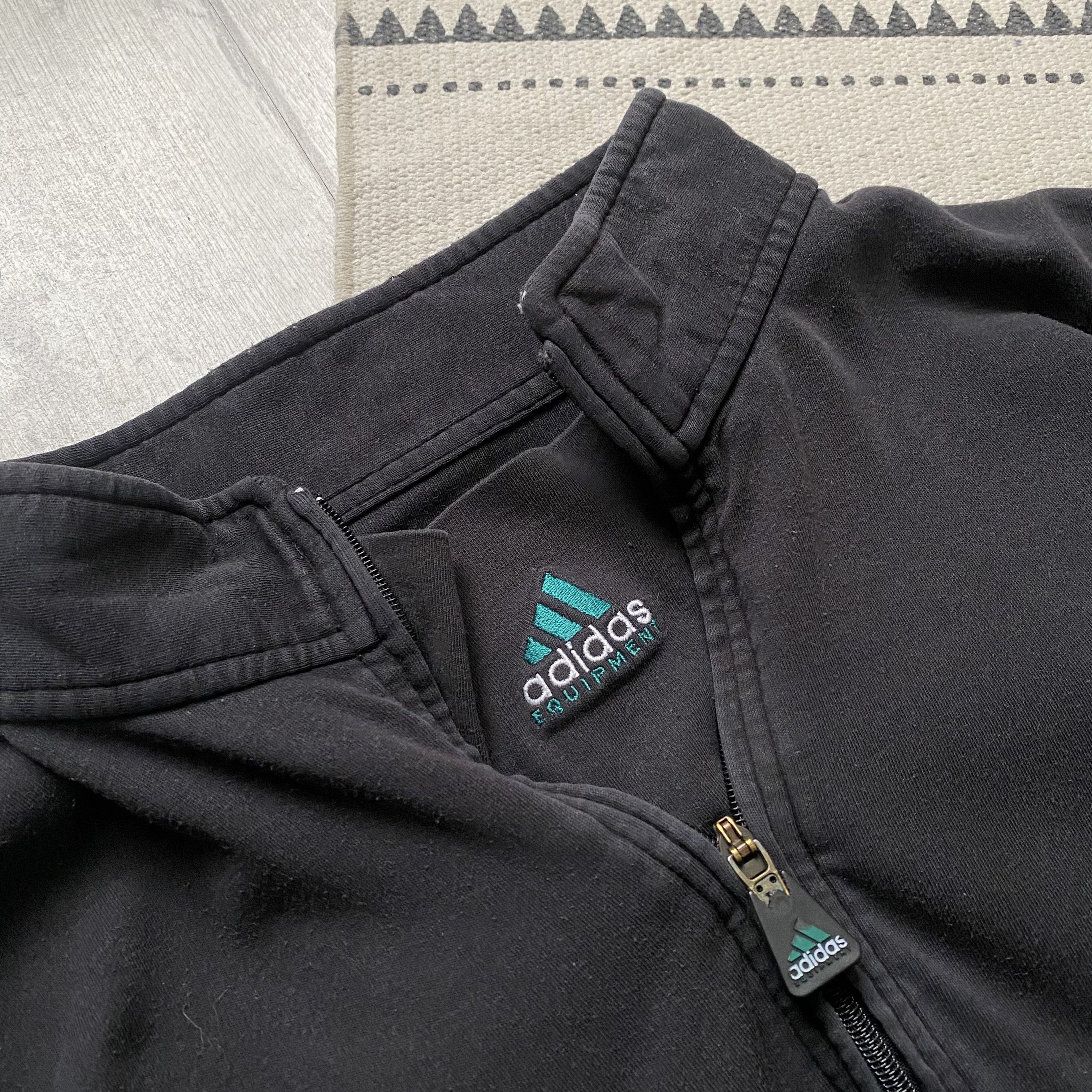 Adidas Vintage 90s Trashed Adidas Equipment longsleeve Y2K Size US L / EU 52-54 / 3 - 4 Thumbnail