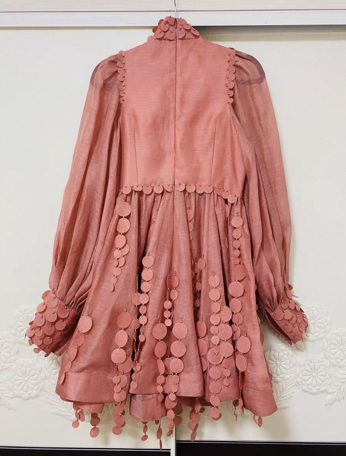 Zimmermann Zimmermann Concert Disc embellished cutout linen&silk dress Size XS / US 0-2 / IT 36-38 - 3 Thumbnail