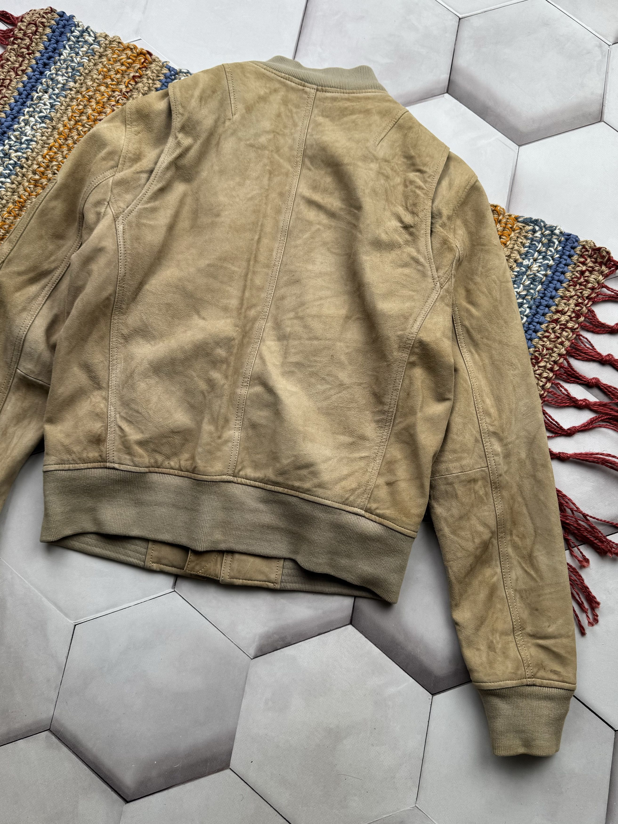 Vintage Vintage Suede Leather Bomber Jacket Size US S / EU 44-46 / 1 - 10 Thumbnail