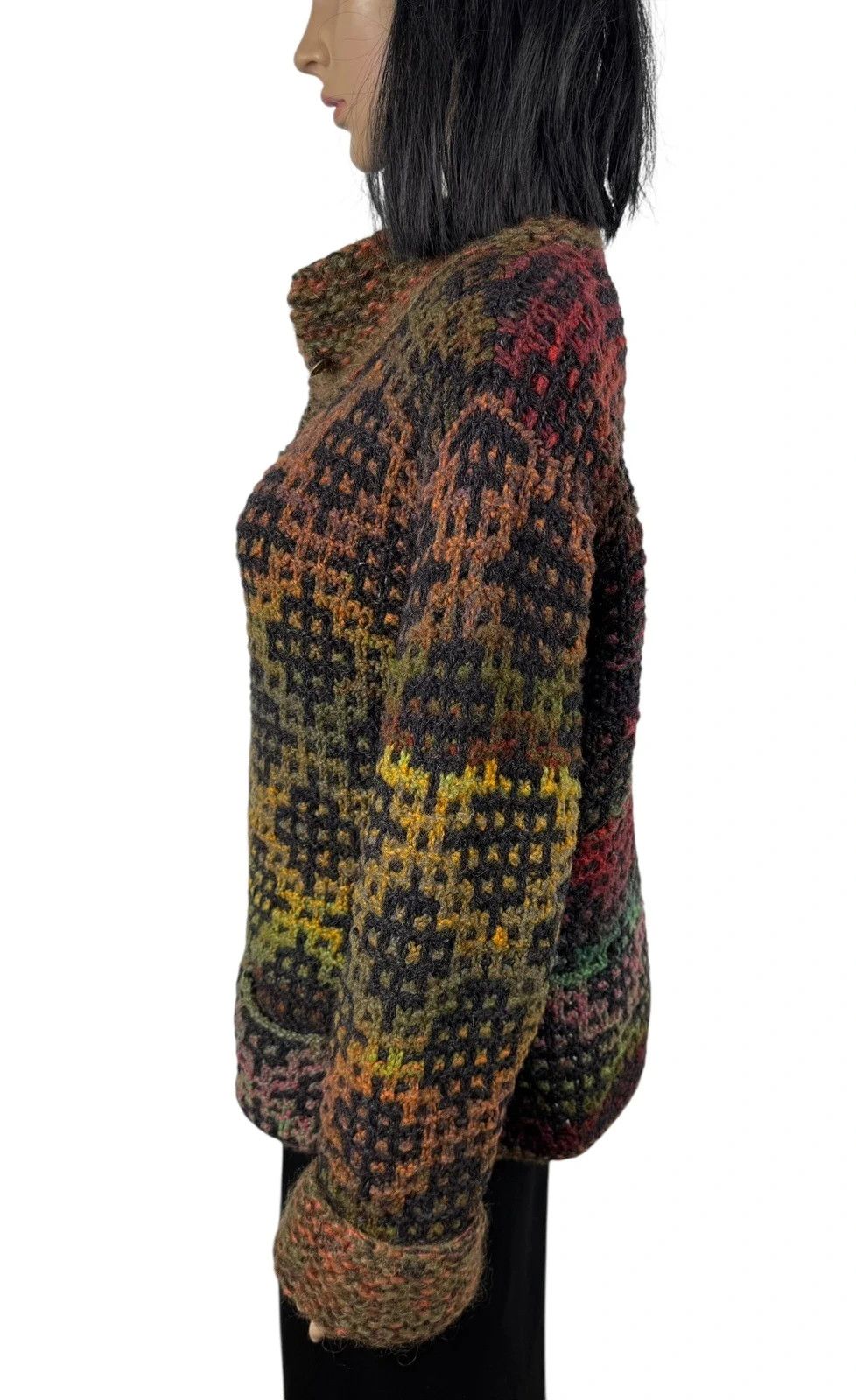 Other Edel Macbride Donegal Knit Cardigan Wool Silk Ireland Size XL / US 12-14 / IT 48-50 - 5 Thumbnail