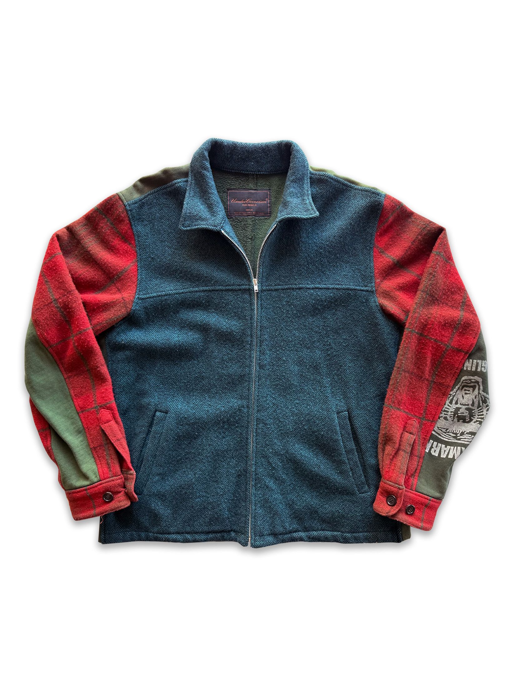 Undercover AW03 Paper Doll Hybrid Reconstructed Wool Jacket Size US M / EU 48-50 / 2 - 3 Thumbnail