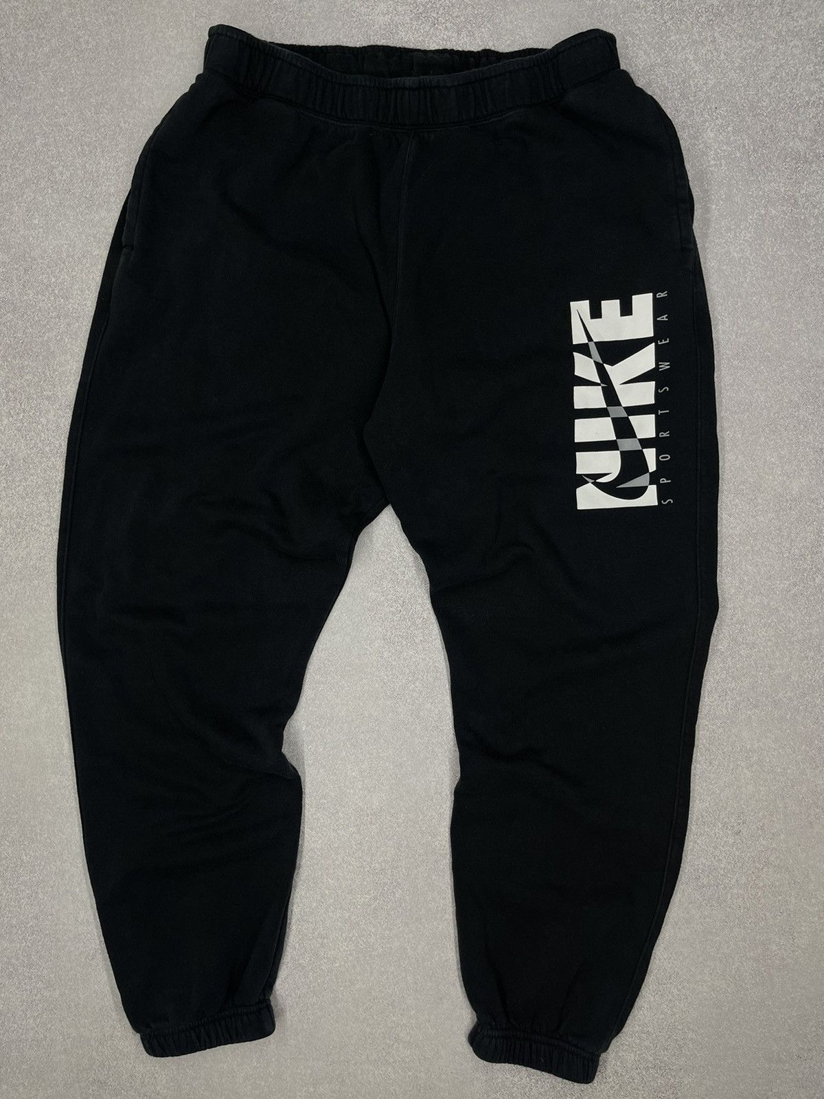 Nike Mens Nike NSW Black Sweatpants Big Logo Drill Drip ACG TN Size US 36 / EU 52 - 2 Thumbnail