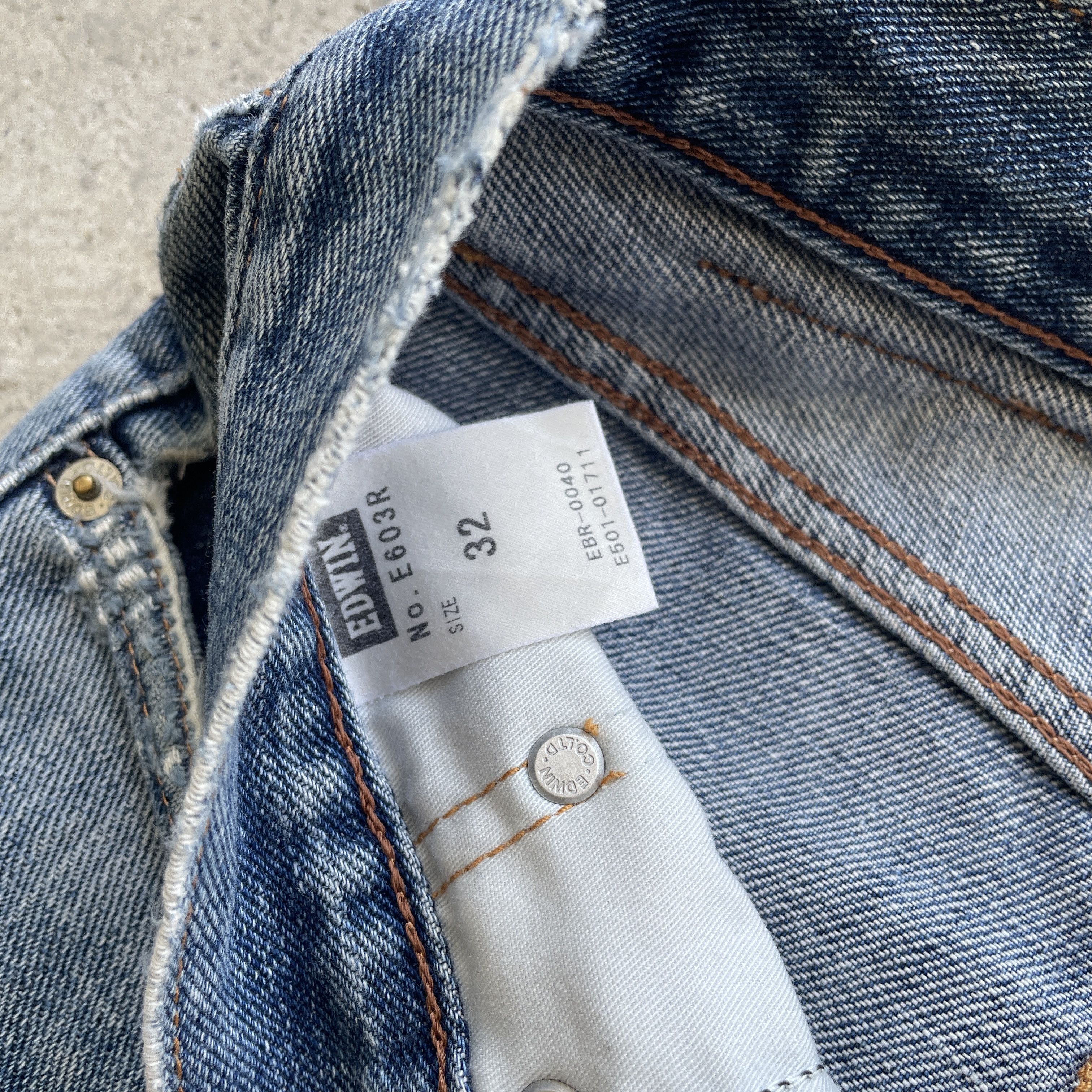 Edwin × Japanese Brand VINTAGE EDWIN FADED DENIM JEANS PANTS W32x30.5 Size US 32 / EU 48 - 7 Thumbnail