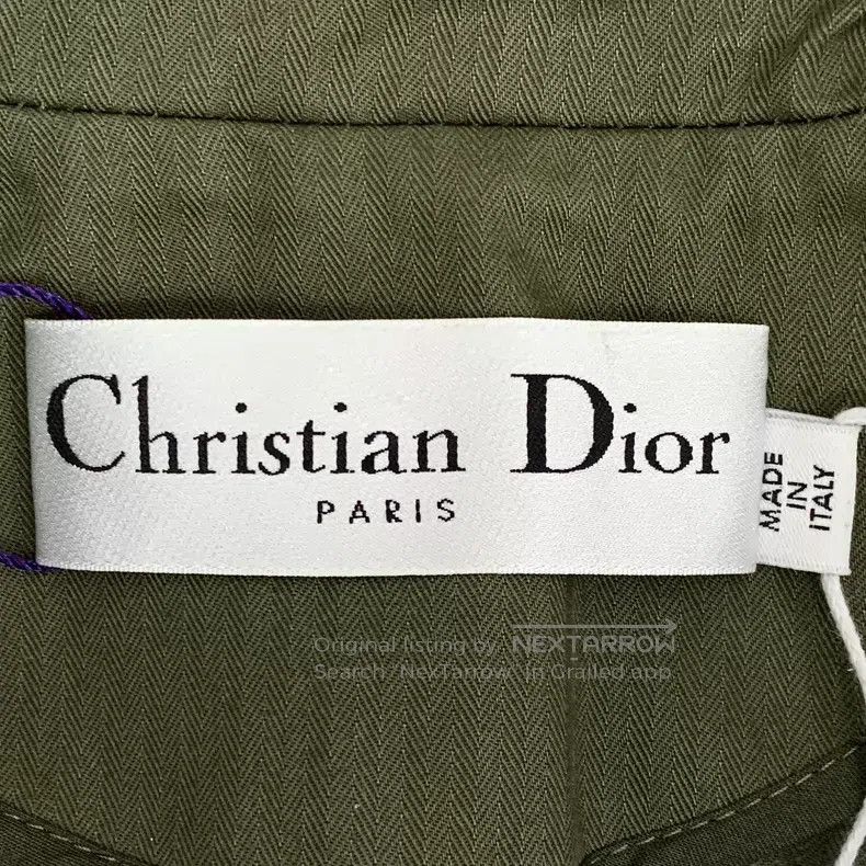 Dior Dior Dark green cotton lapel double-breasted long-sleeved Size XXS / US 00 / IT 34 - 5 Thumbnail