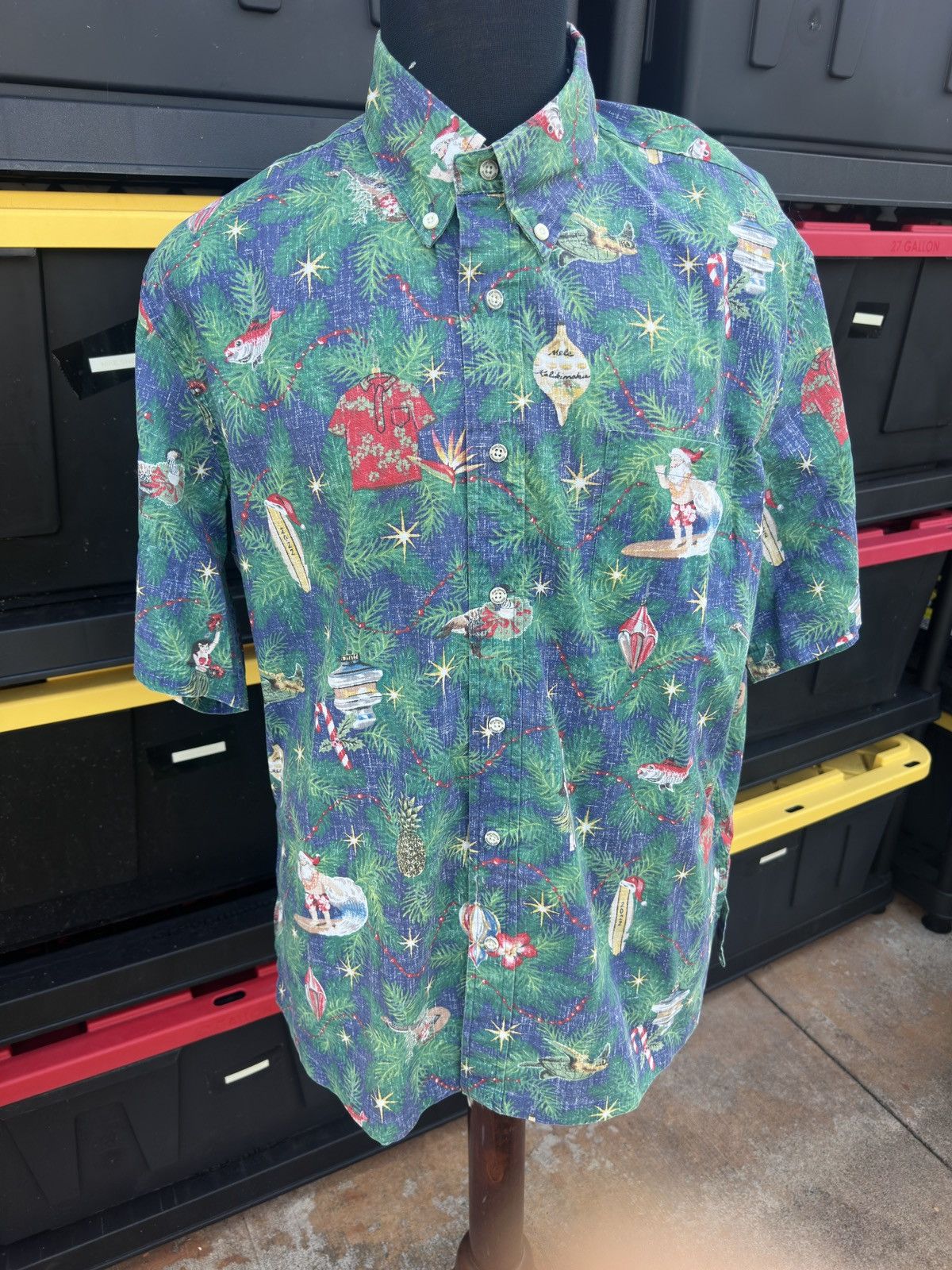 Reyn Spooner Reyn Spooner Classic Mele Kalikimaka Hawaiian Print Men's L Size US L / EU 52-54 / 3 - 1 Thumbnail