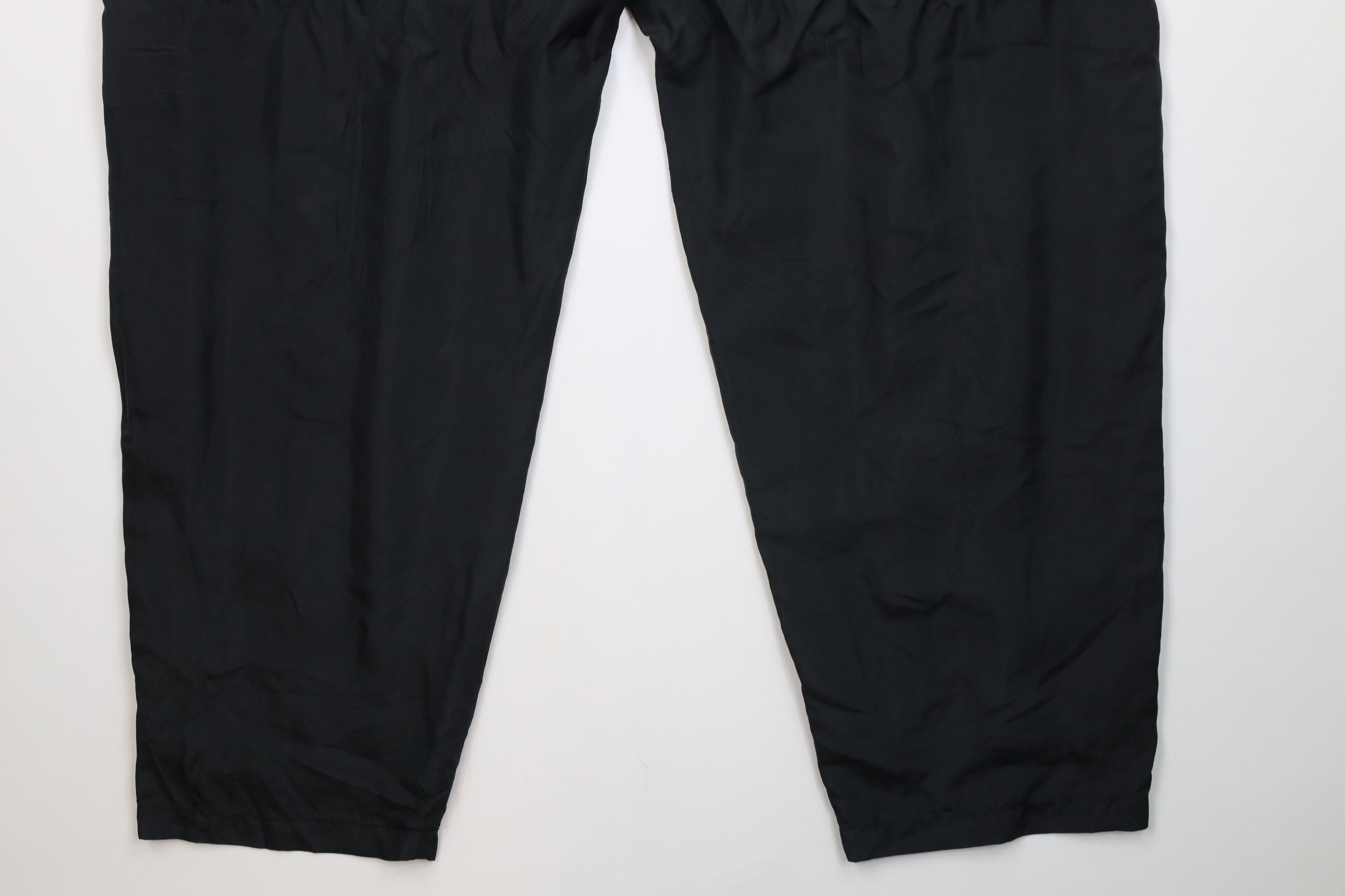 Vintage Vintage 90s Streetwear Blank Lightweight Silk Pants Black Size 32" / US 10 / IT 46 - 15 Thumbnail