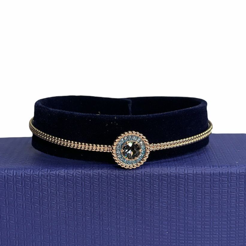 Swarovski Swarovski Grey Aqua Crystal Oxygen Rose Gold Bracelet Size ONE SIZE - 1 Thumbnail