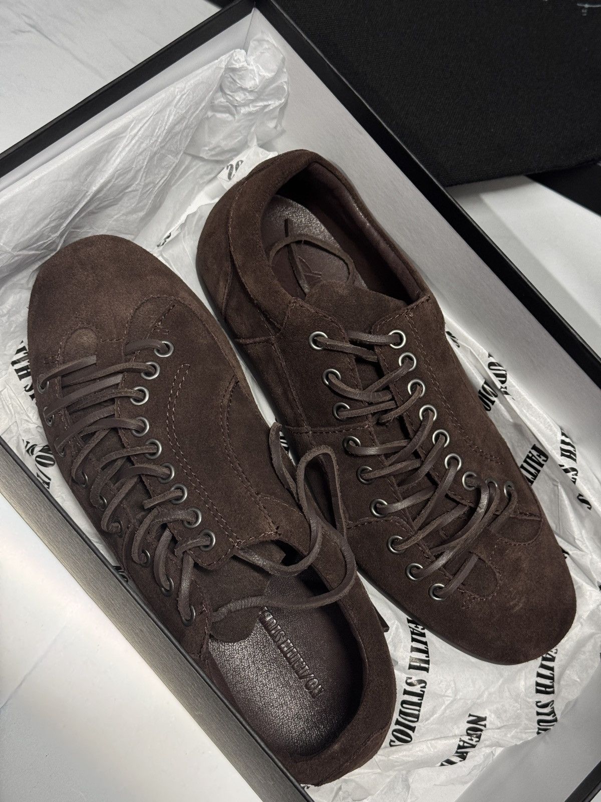 No Faith Studios no/faith studios football sneaker suede brown Size US 7.5 / EU 40-41 - 2 Thumbnail