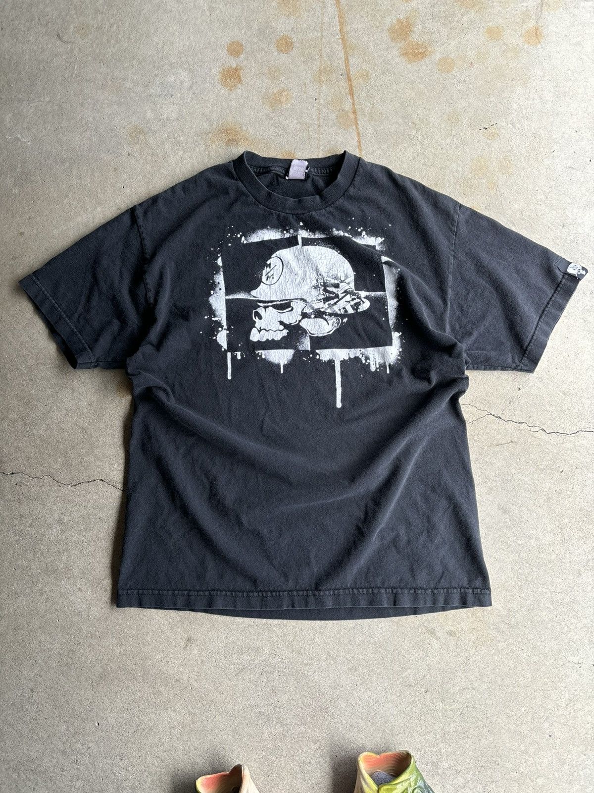 Metal Mulisha × Vintage Crazy Early 2000s Metal Mulisha Classic Logo Boxy Faded Tee Size US L / EU 52-54 / 3 - 1 Thumbnail