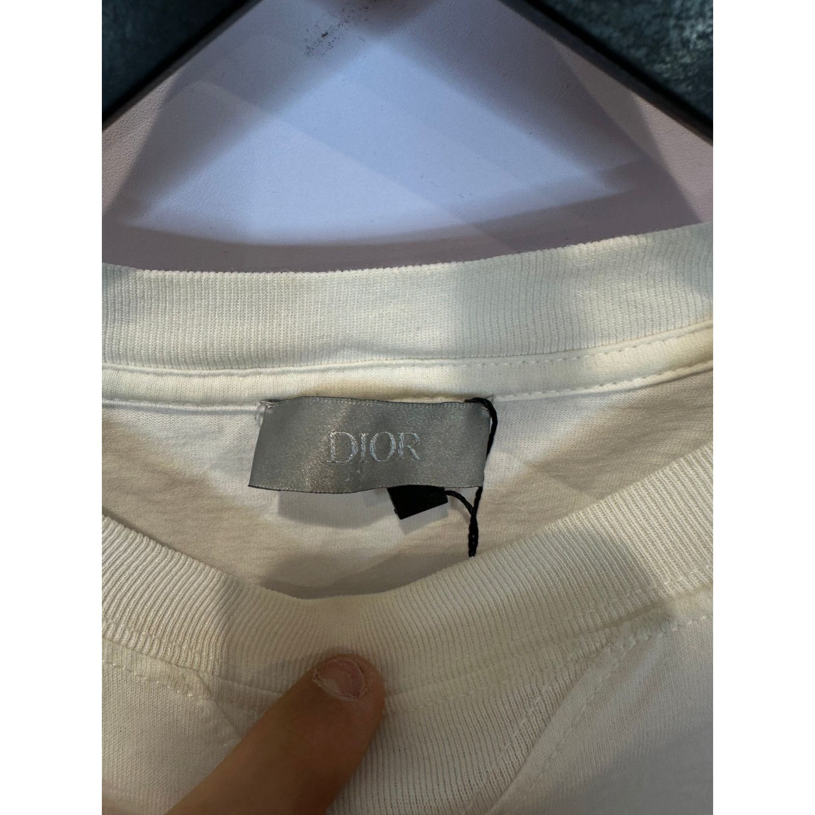 Dior Dior White Monogram Tee Used Small Size US S / EU 44-46 / 1 - 2 Thumbnail