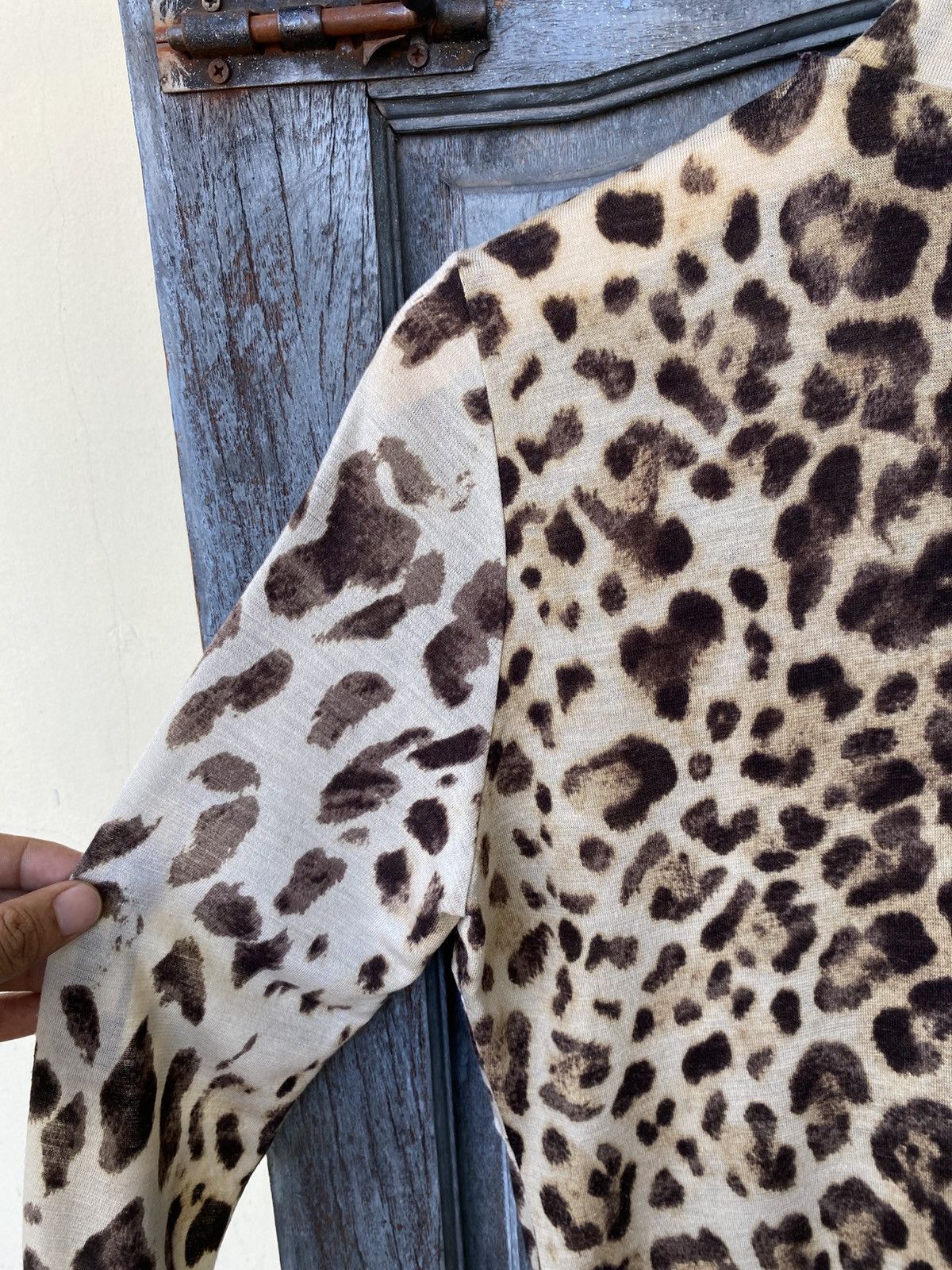 Vintage Vintage Boho Chic Ruffle Leopard Pussy Bow Blouse Japanese Size M / US 6-8 / IT 42-44 - 12 Thumbnail