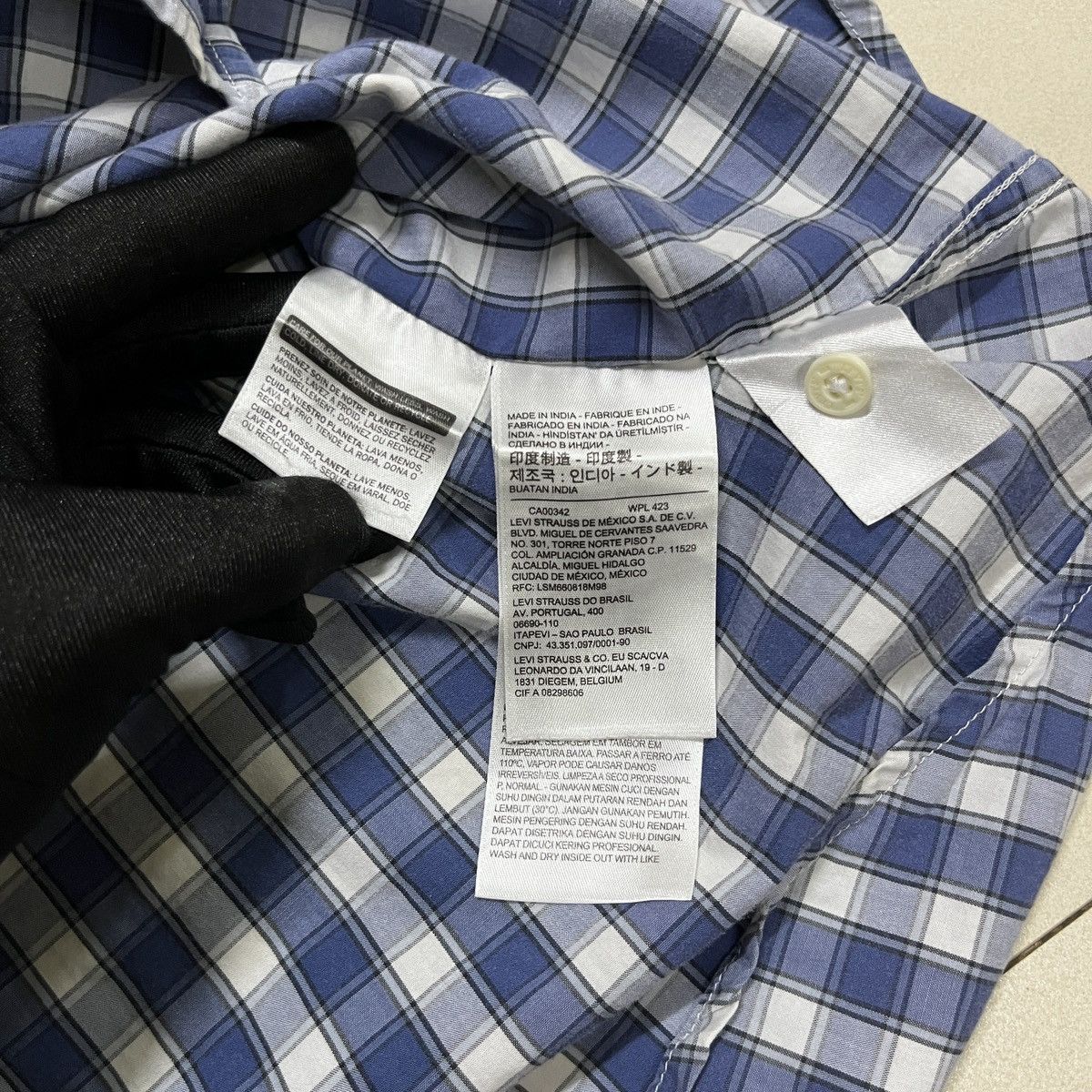 Levi's × Levi's Made & Crafted × Levi's Vintage Clothing Levis Checkered Button Up Shirt Size US M / EU 48-50 / 2 - 7 Thumbnail