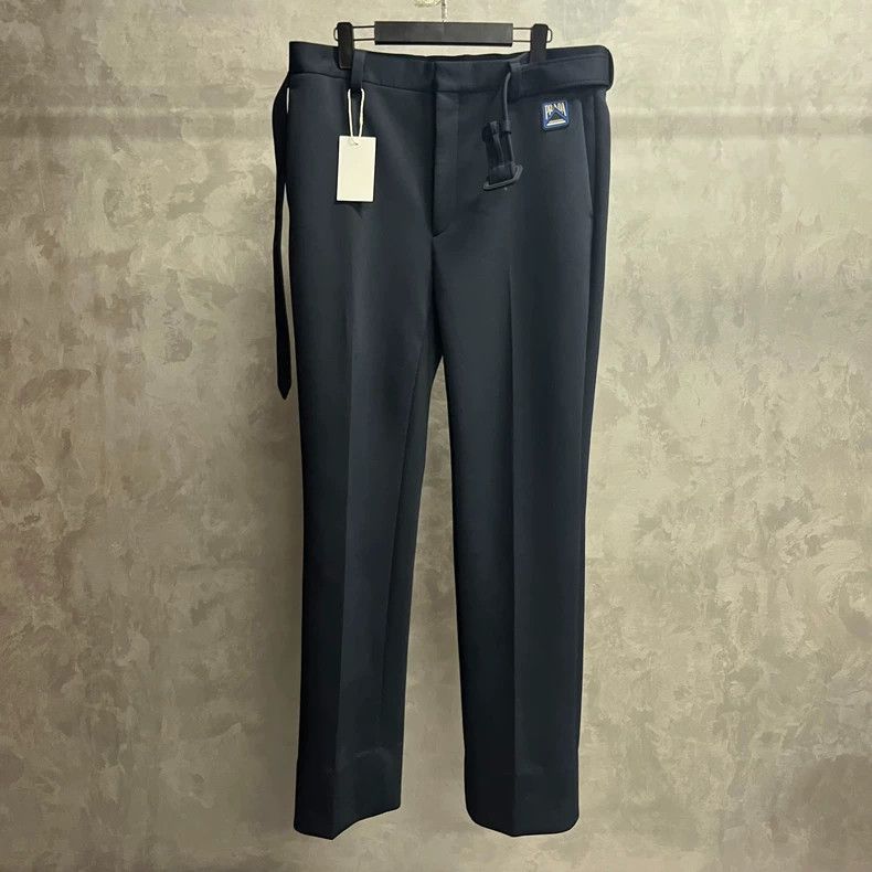 Prada Prada Waistband design logo pattern logo casual trousers 25 Size US 34 / EU 50 - 1 Thumbnail